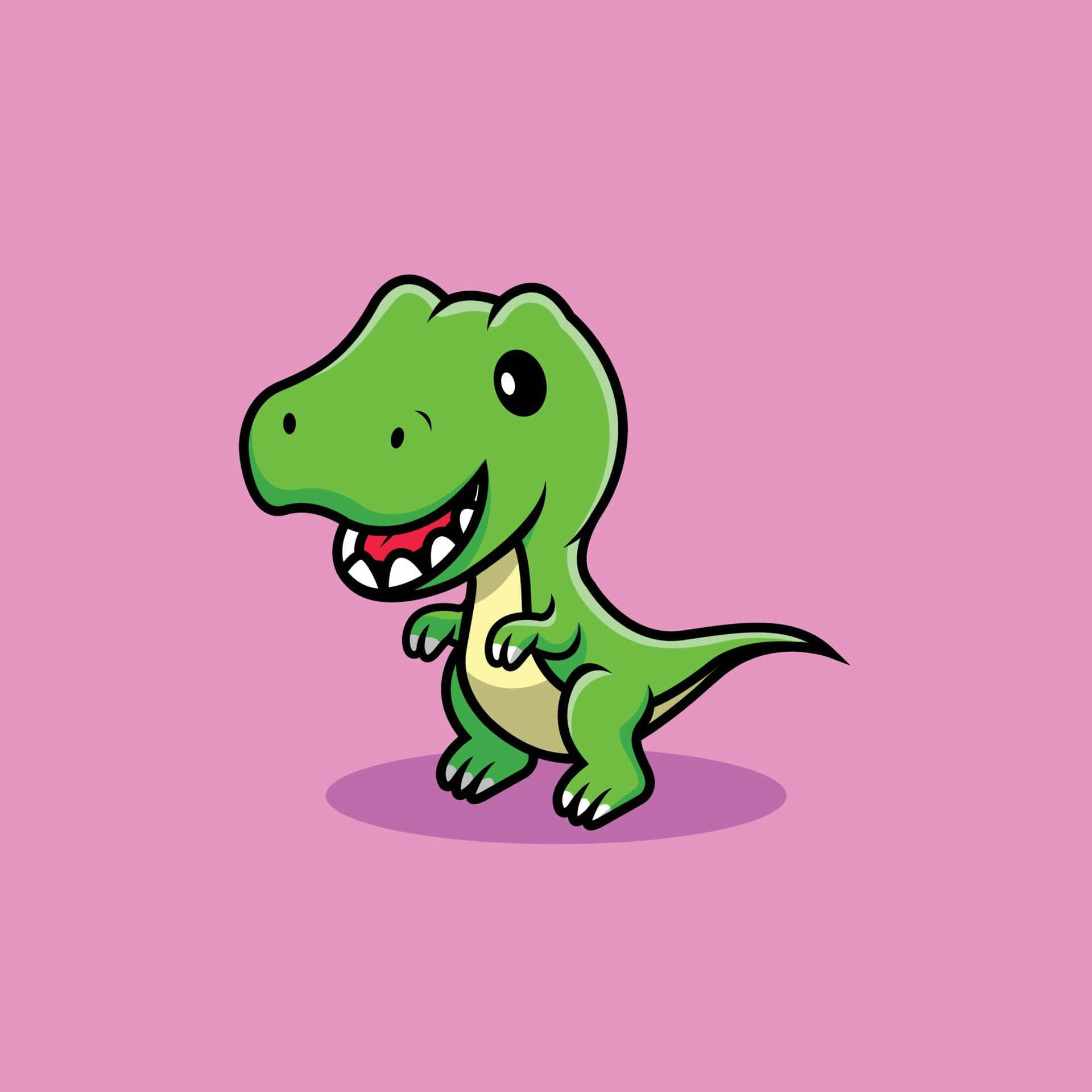 Imagende Un Lindo Dinosaurio Trex Sonriendo