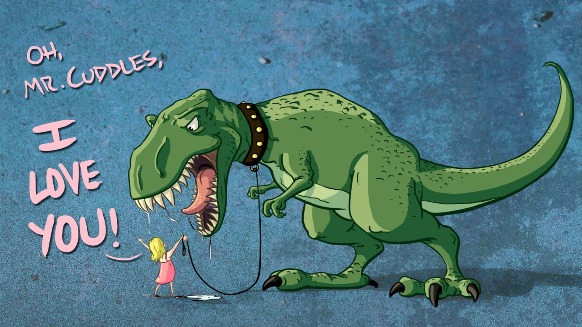 Großerniedlicher Dinosaurier-desktop Wallpaper