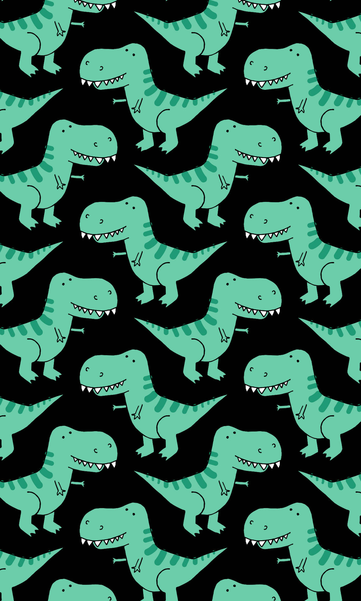 Gefärg Till Din Teknik Med Denna Gulliga Dinosaurie-iphone-bakgrundsbild. Wallpaper