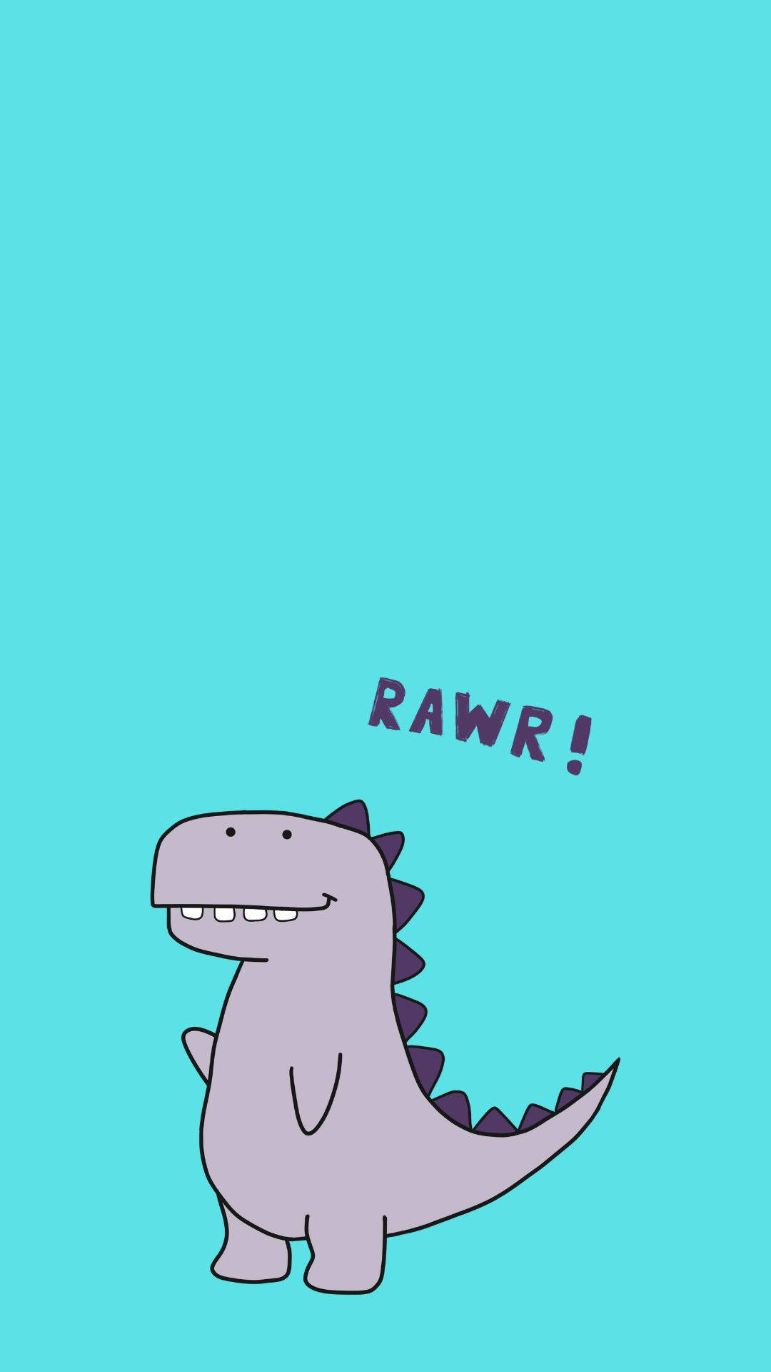 Cute Dinosaur Iphone Rawr Art Background