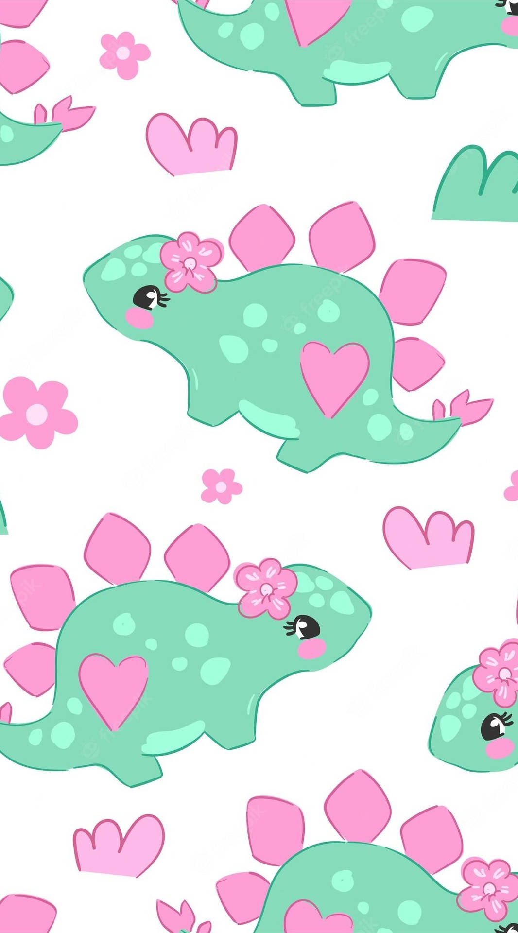 Cute Dinosaur Iphone Girly Stegosaurus Background
