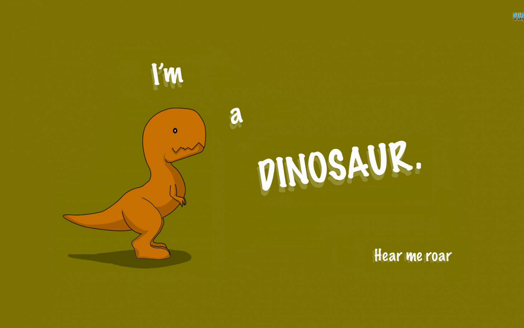 Download Cute Dinosaur Phone Hear Me Roar Wallpaper 