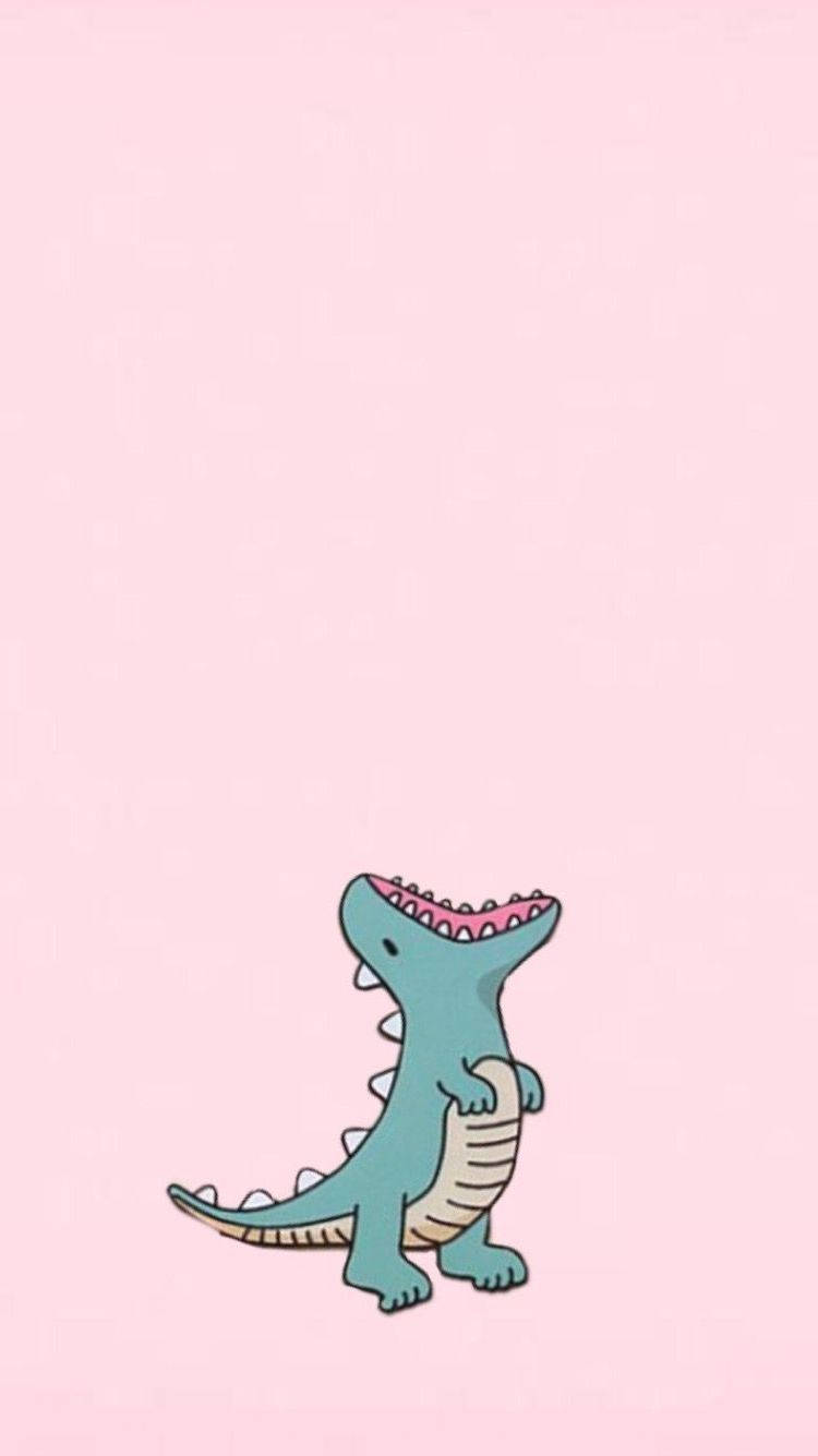 Cute Dinosaur Phone Mouth Open