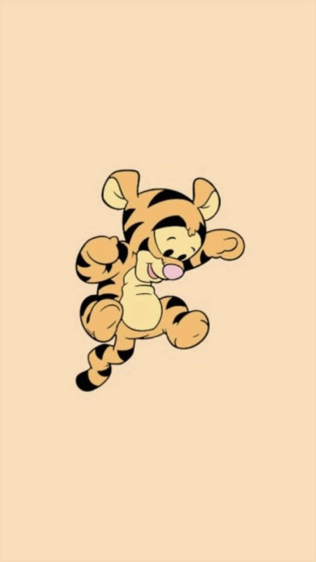 Cute Disney Aesthetic Baby Tigger Wallpaper