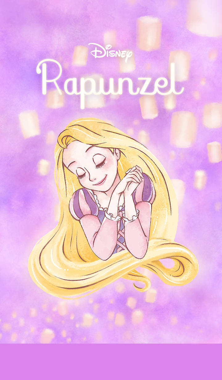 Sötdisney-estetisk Tapet Med Prinsessan Rapunzel. Wallpaper