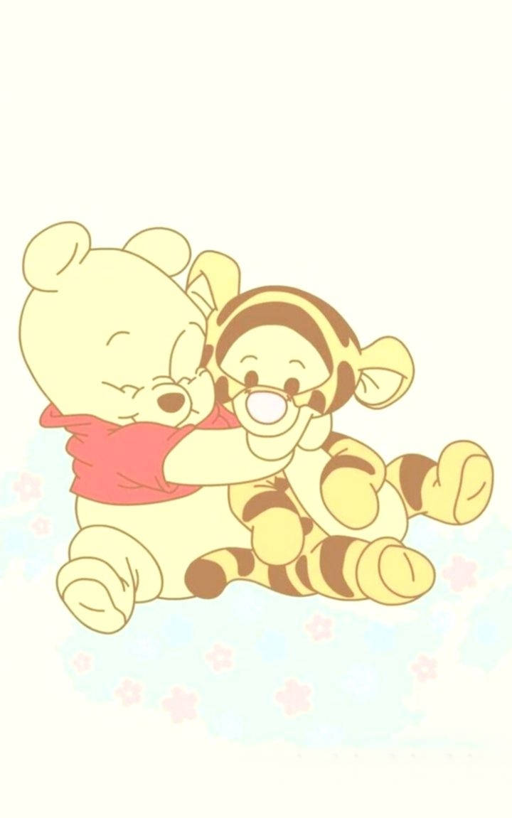 Cute Disney Aesthetic Winnie The Pooh And Tigger Background
