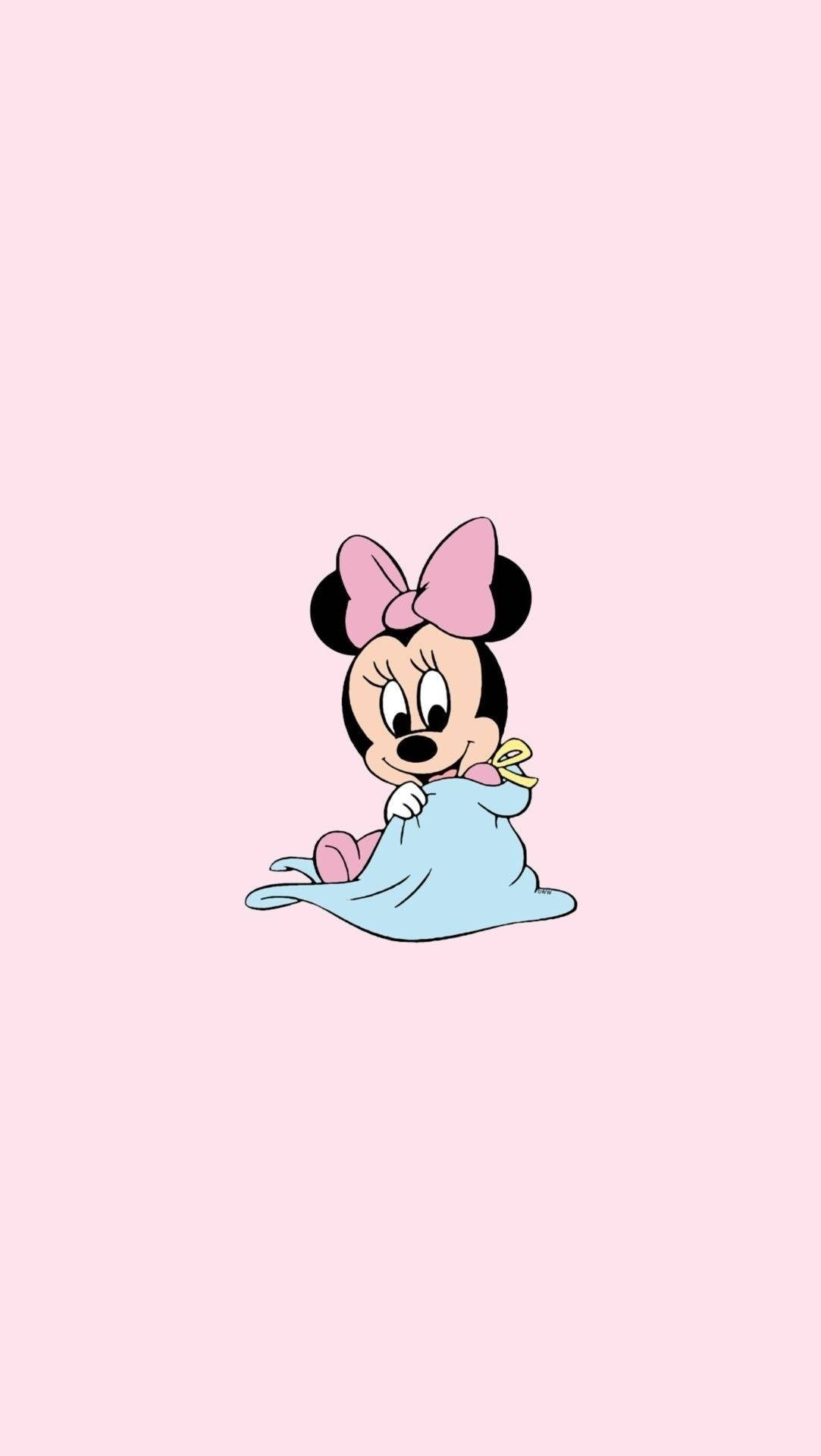 Sötdisney-estetisk Minnie Mouse. Wallpaper