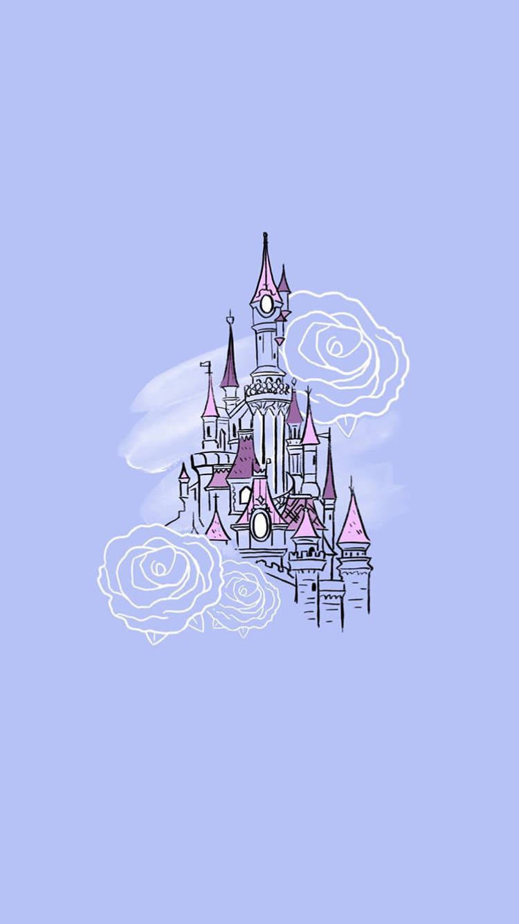 Nyd magien af Disney med denne søde pastel æstetik! Wallpaper
