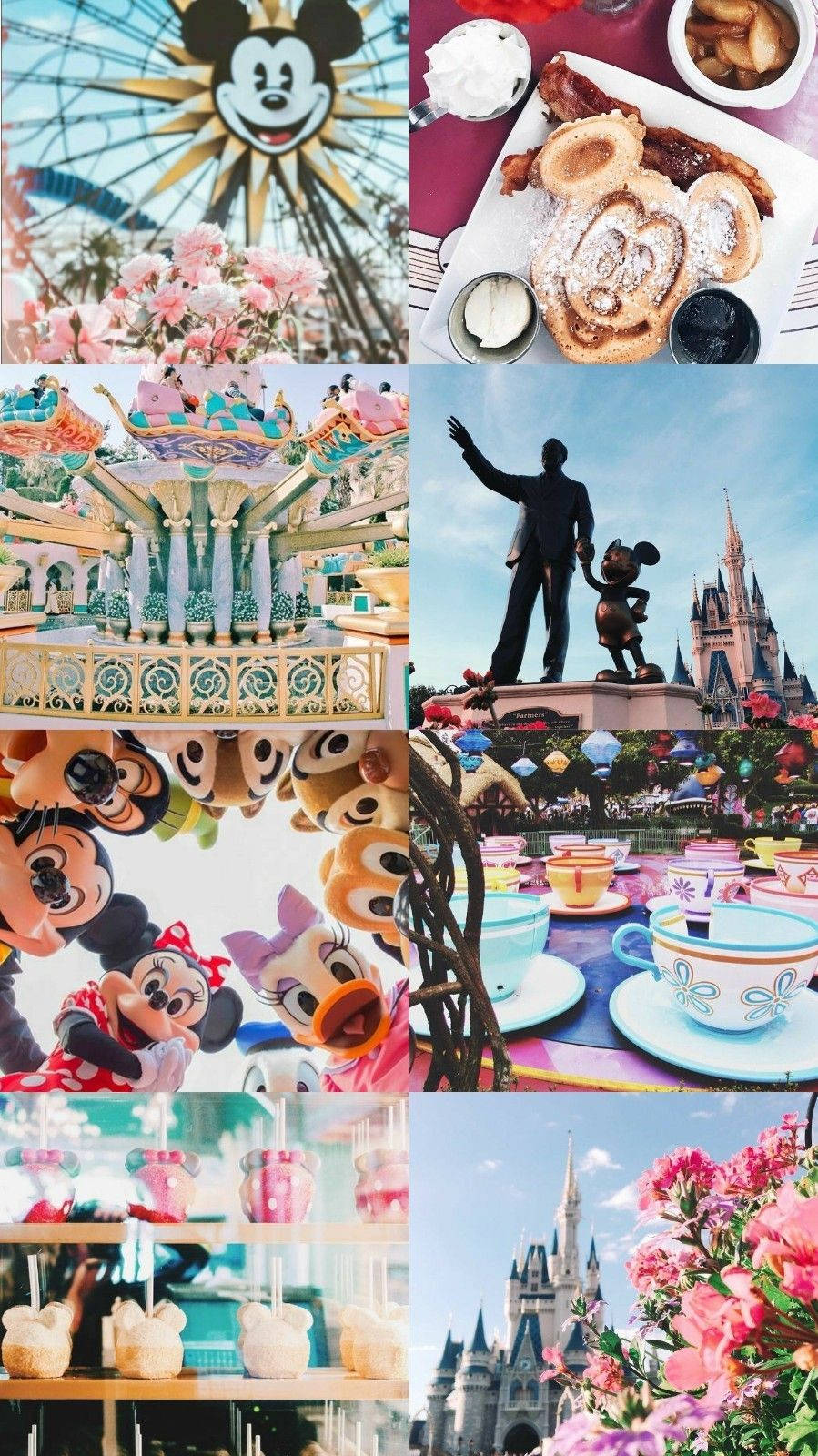 Nyd den magi af Disney med denne søde æstetik! Wallpaper