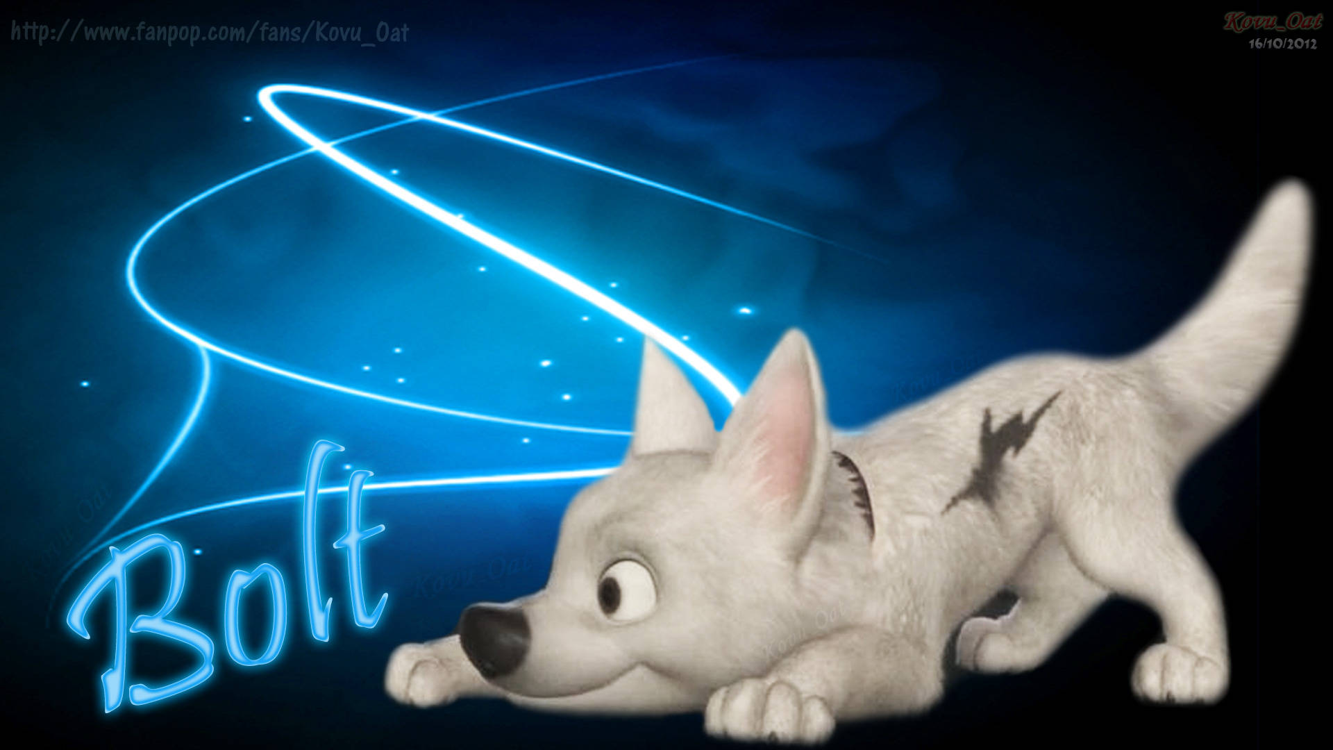 Simpatico Computer Portatile Disney Bolt Dog Sfondo