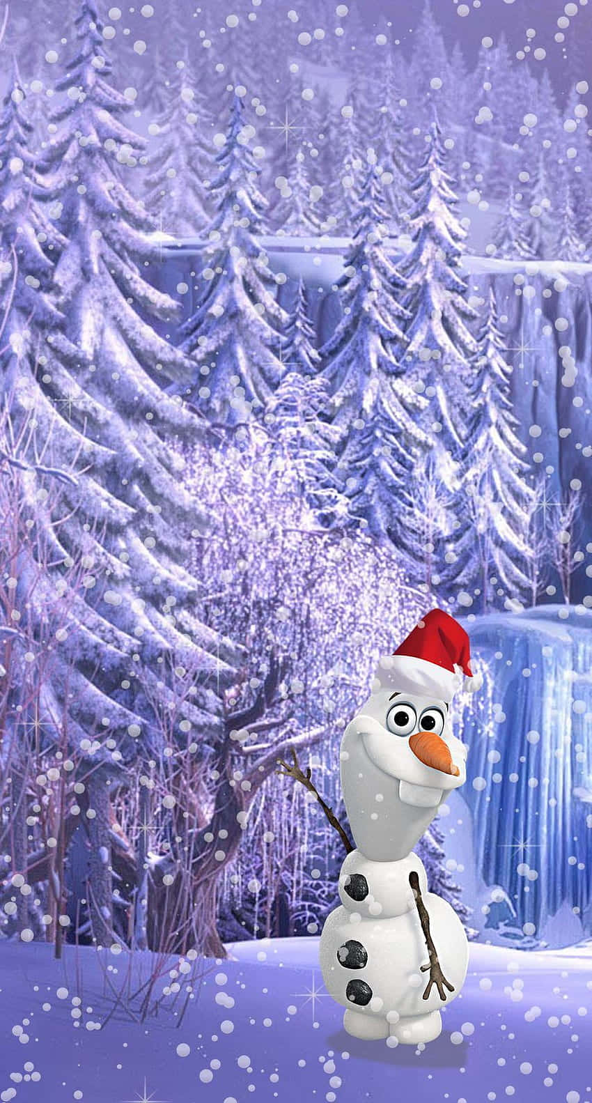 Cute Disney Christmas Frozen Olaf Wallpaper