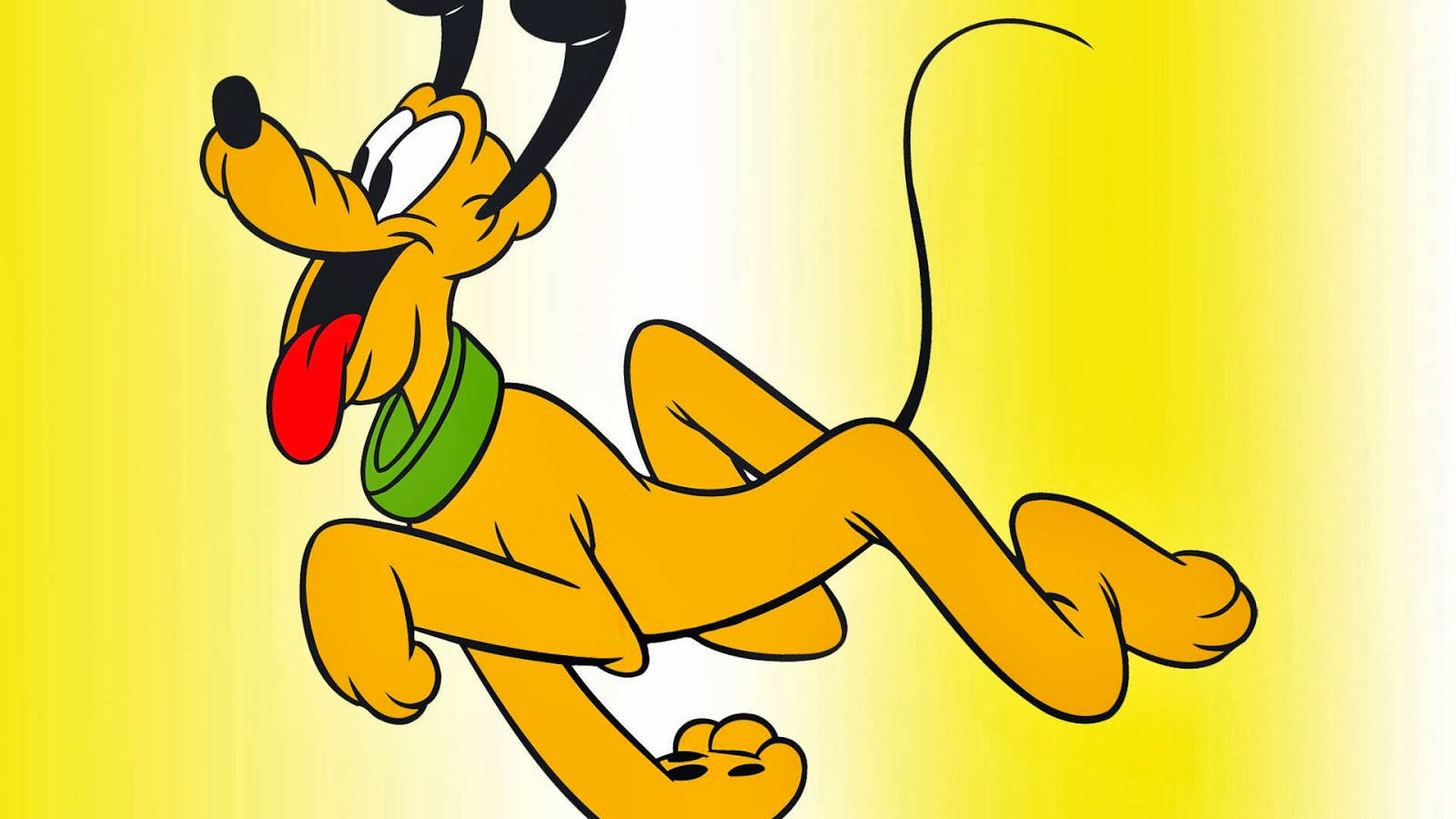 Sød Disney Pluto som hovedperson sjov og trendy. Wallpaper
