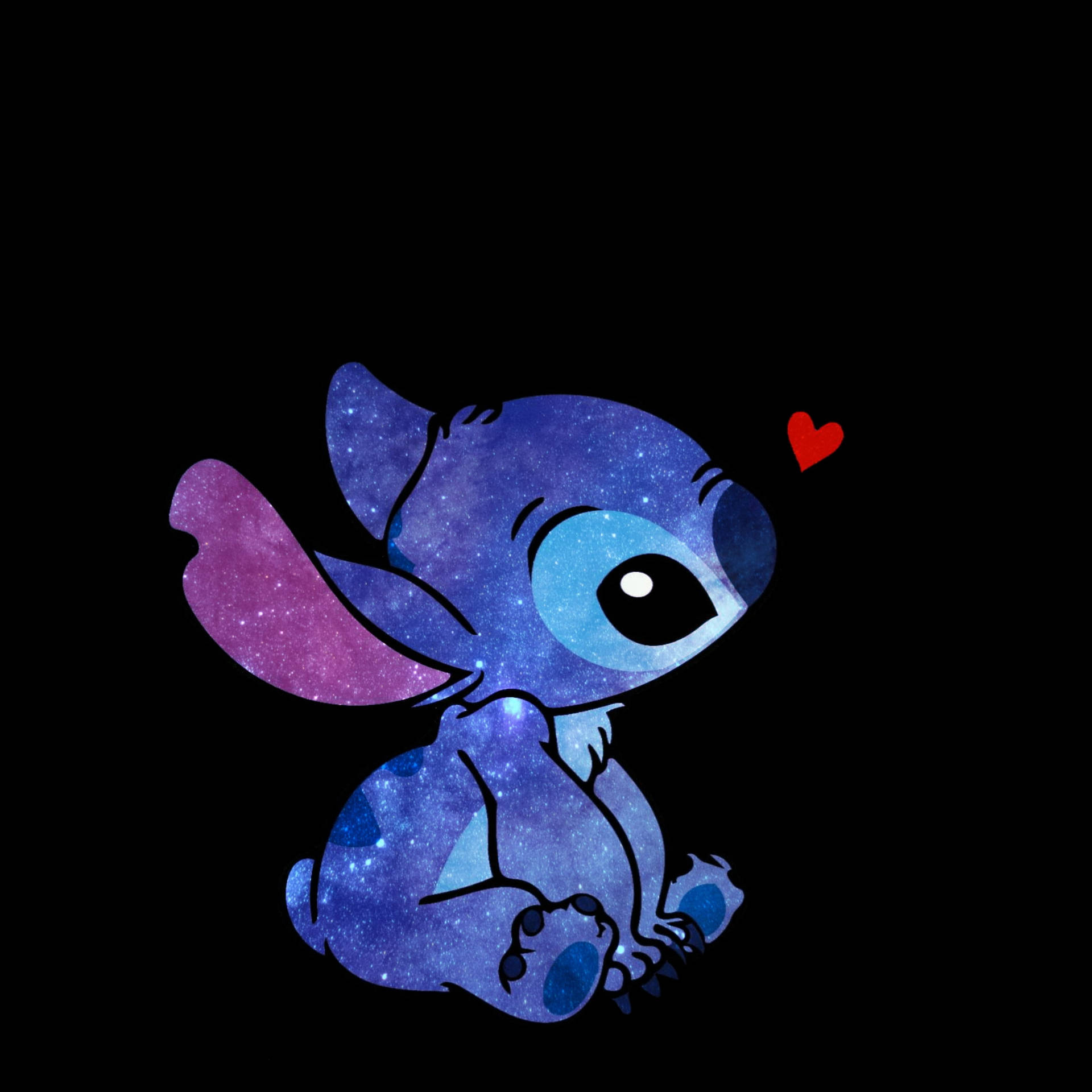Cute Disney Stitch Galaxy Wallpaper