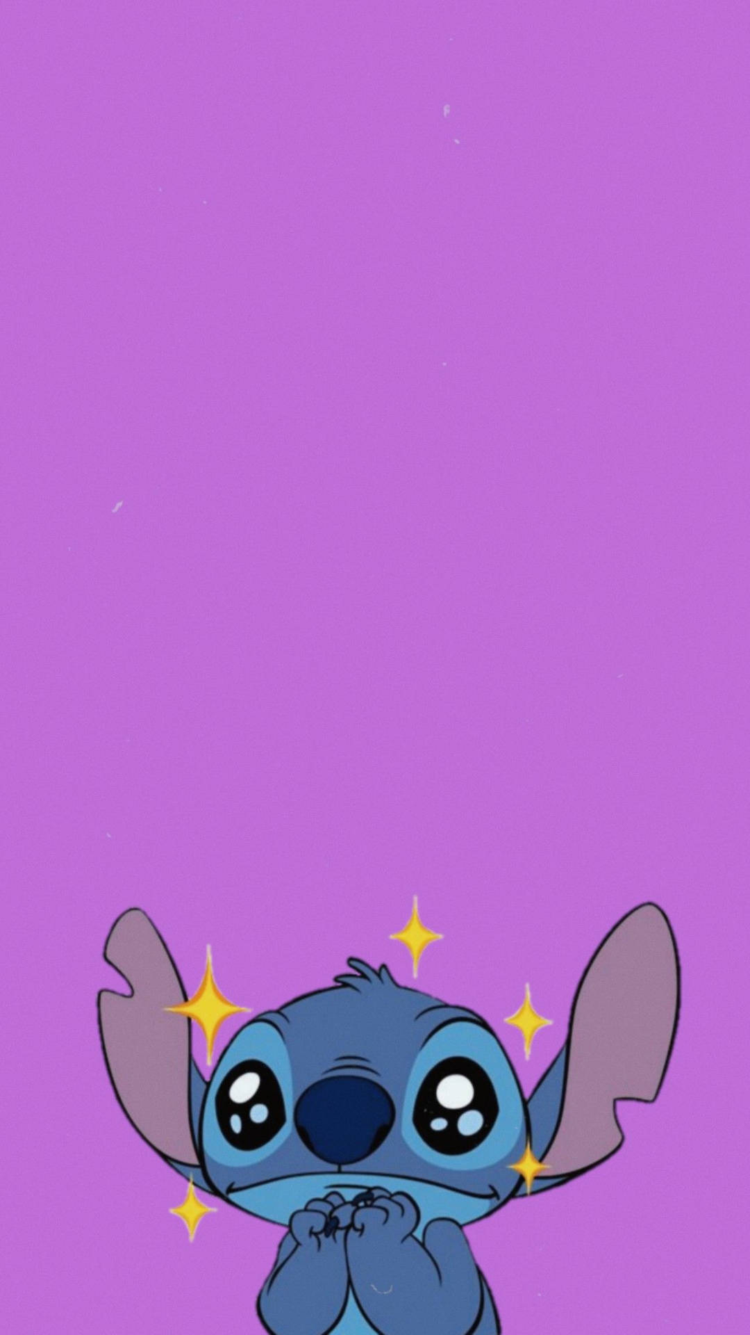 Download Cute Disney Stitch Looking Amazed Wallpaper | Wallpapers.com