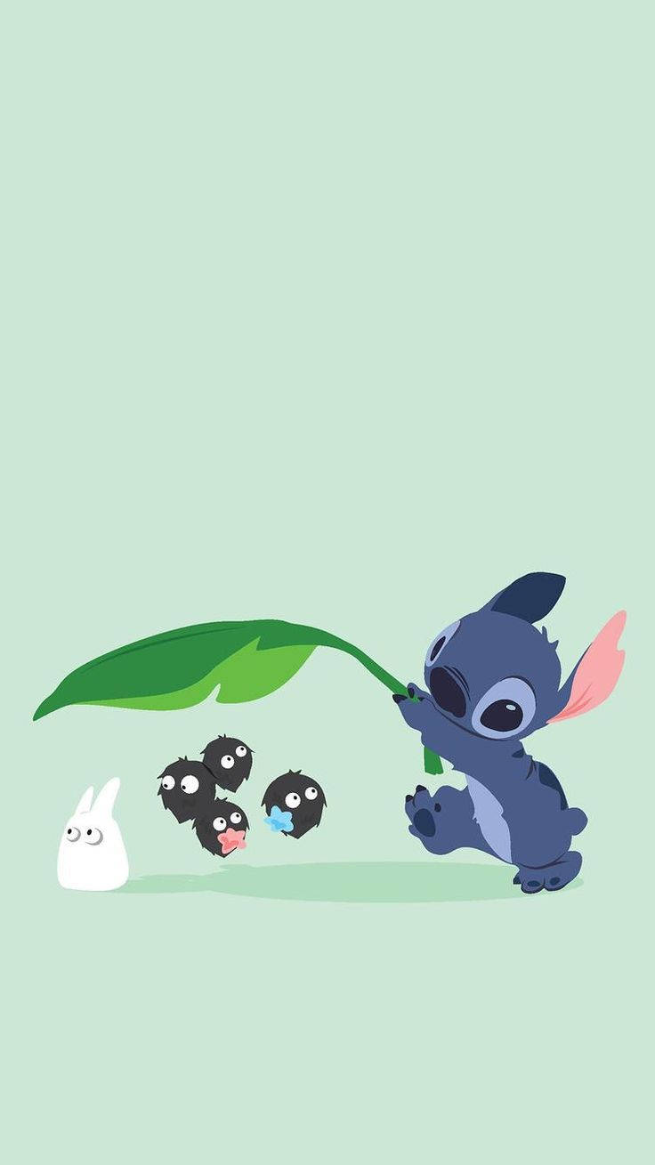 Cute Disney Stitch Totoro Wallpaper