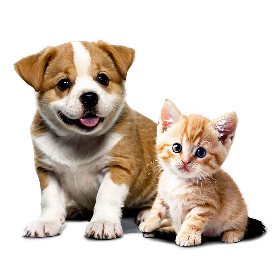 Cute Dog And Cat Png 06242024 PNG