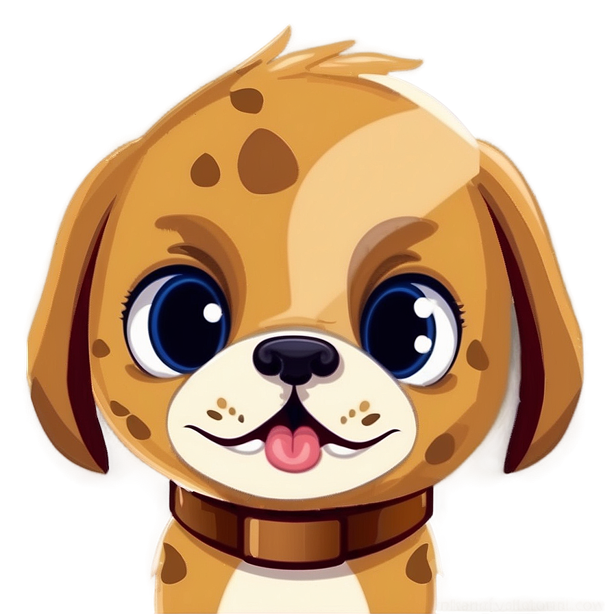 Cute Dog Face Cartoon Png Meb PNG