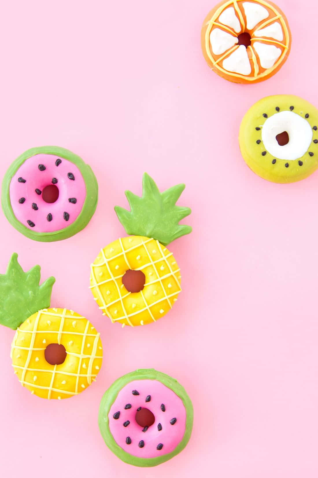 Cute Donut Delight Wallpaper