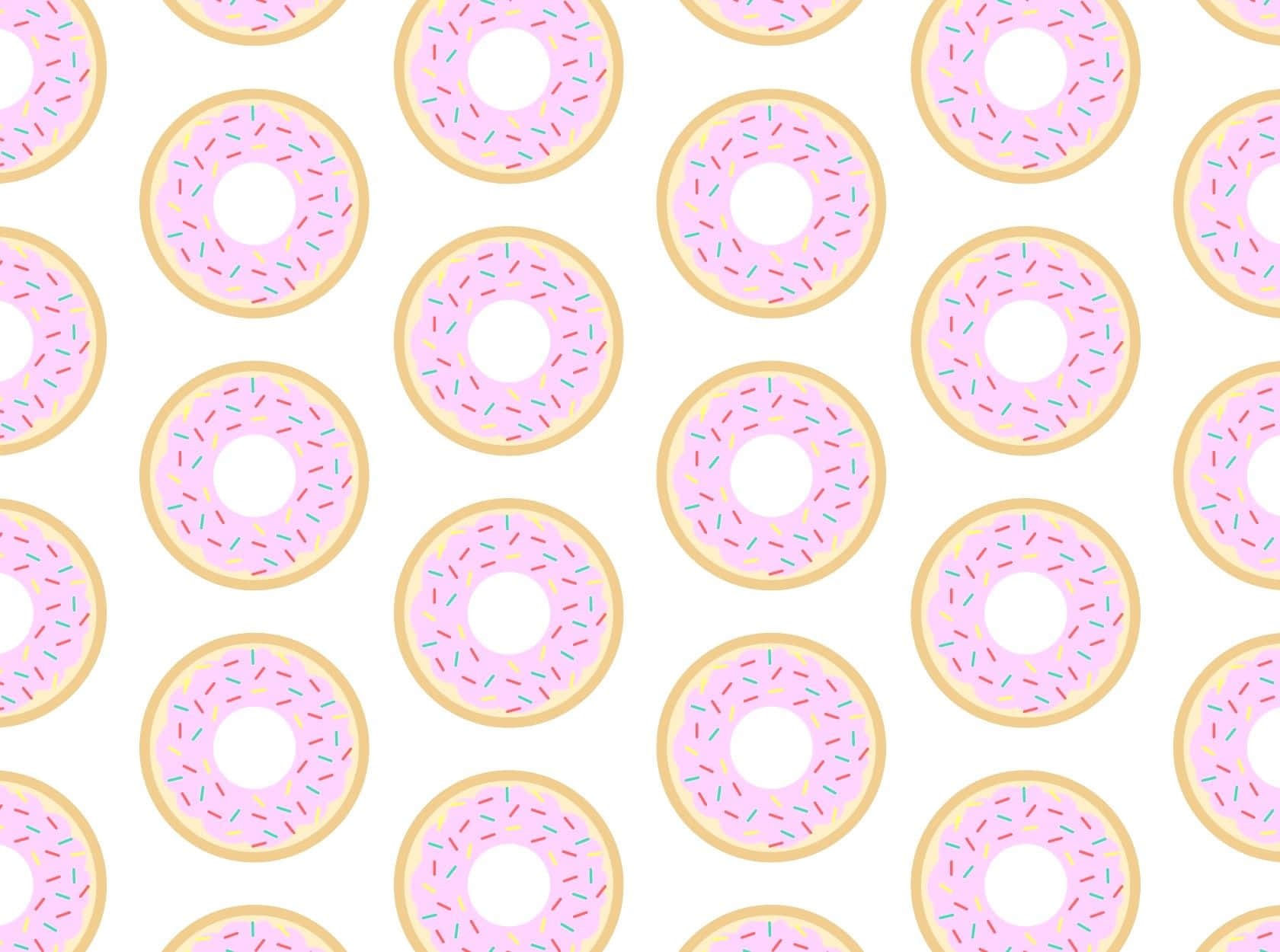 Sweet&Adorable Donut Treat Wallpaper