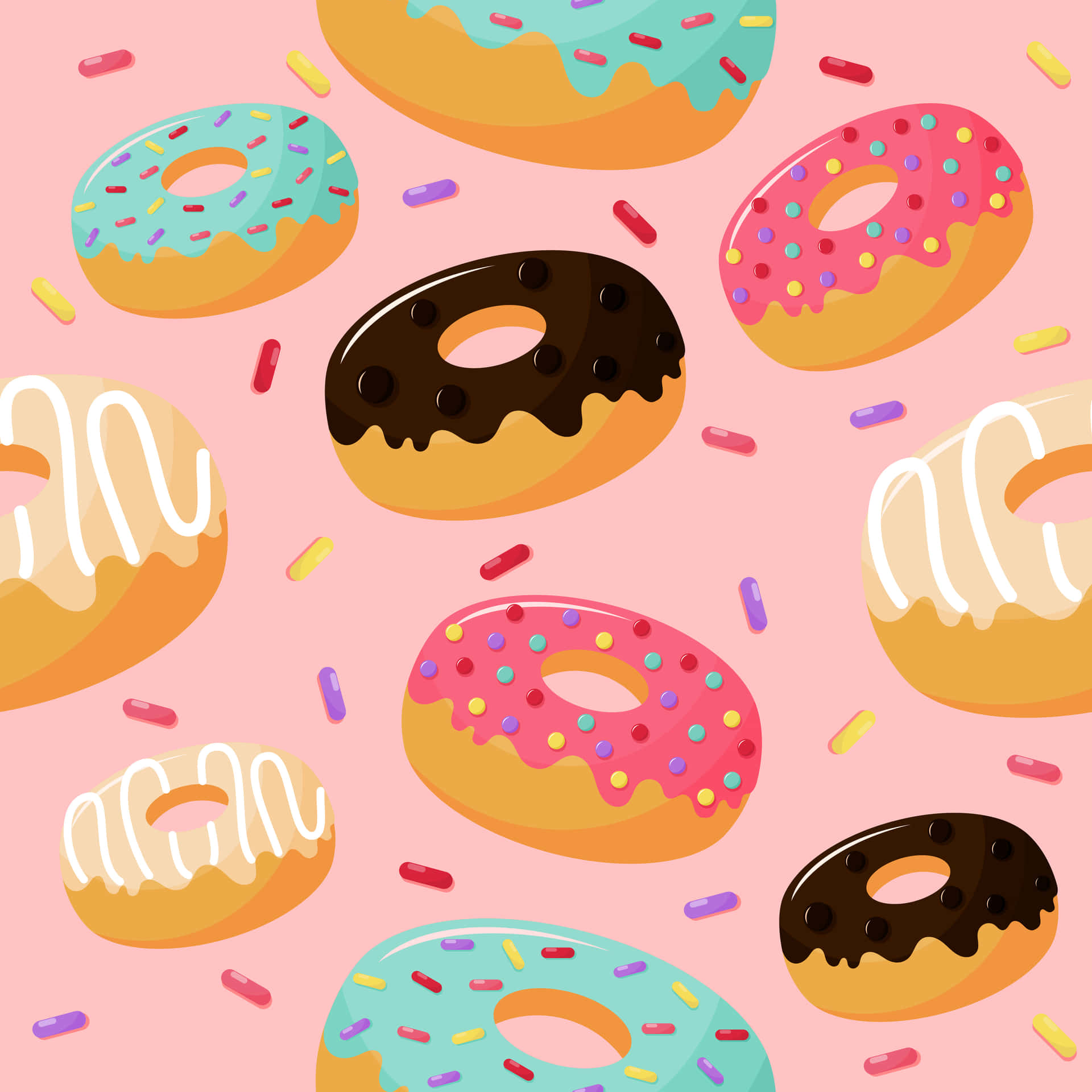 Cute Donut Wallpapers  Top Free Cute Donut Backgrounds  WallpaperAccess