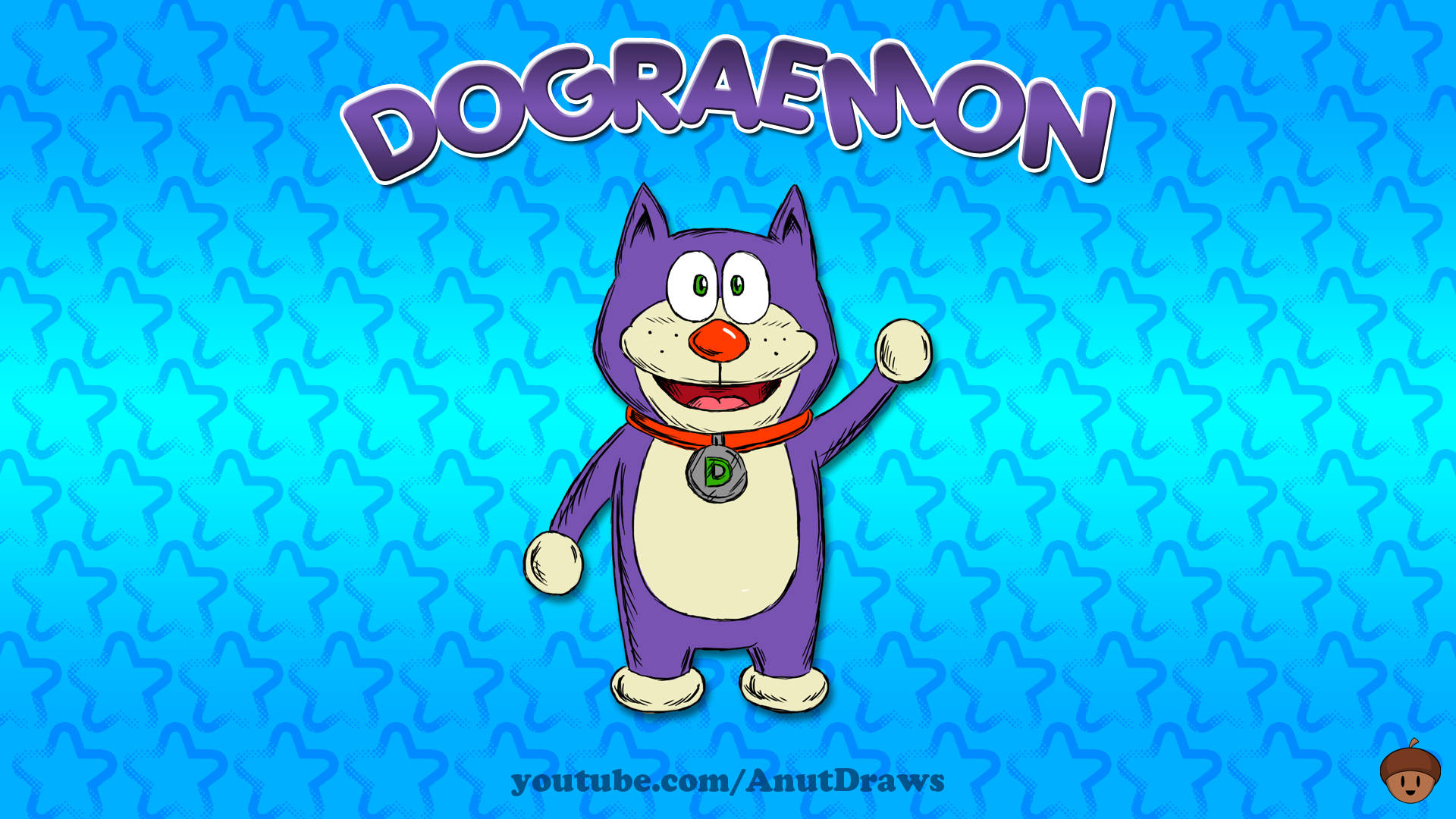 Cute Doraemon As Dograemon