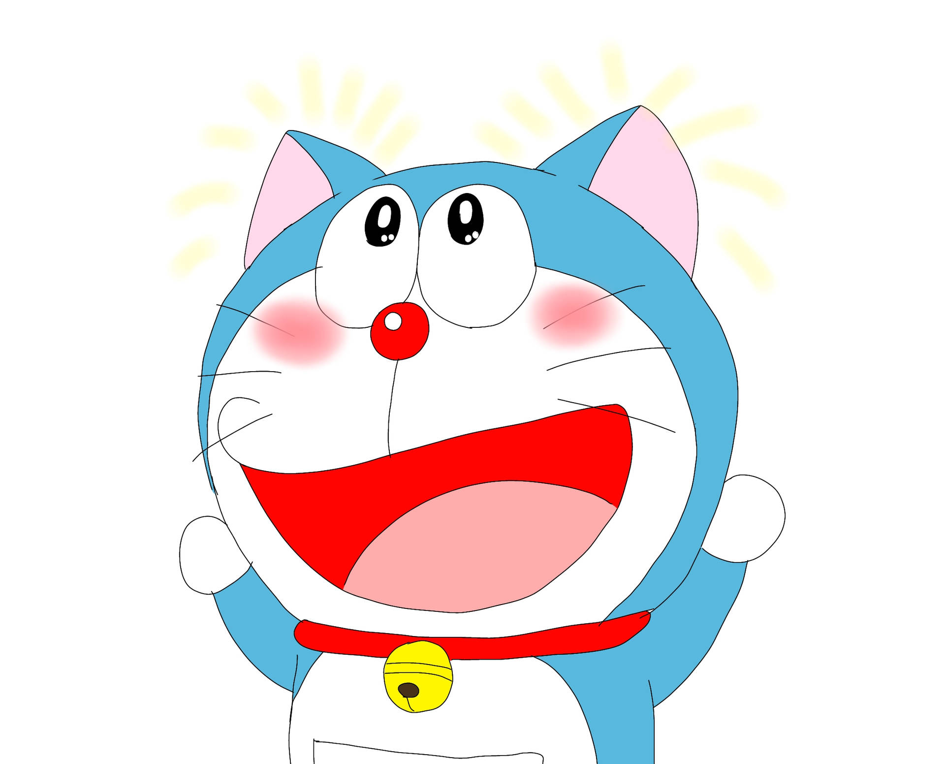 Cute Doraemon Blushing