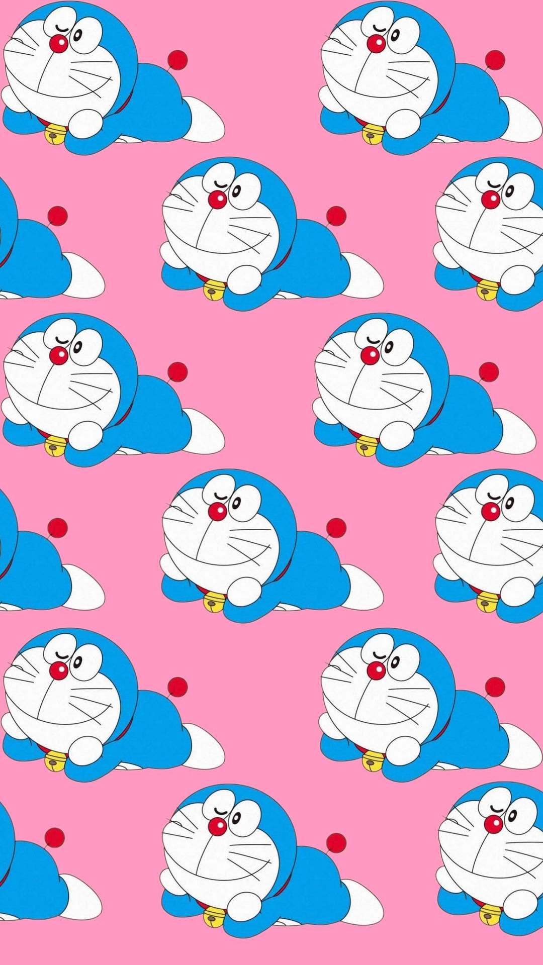 Cute Doraemon Iphone Pattern Background