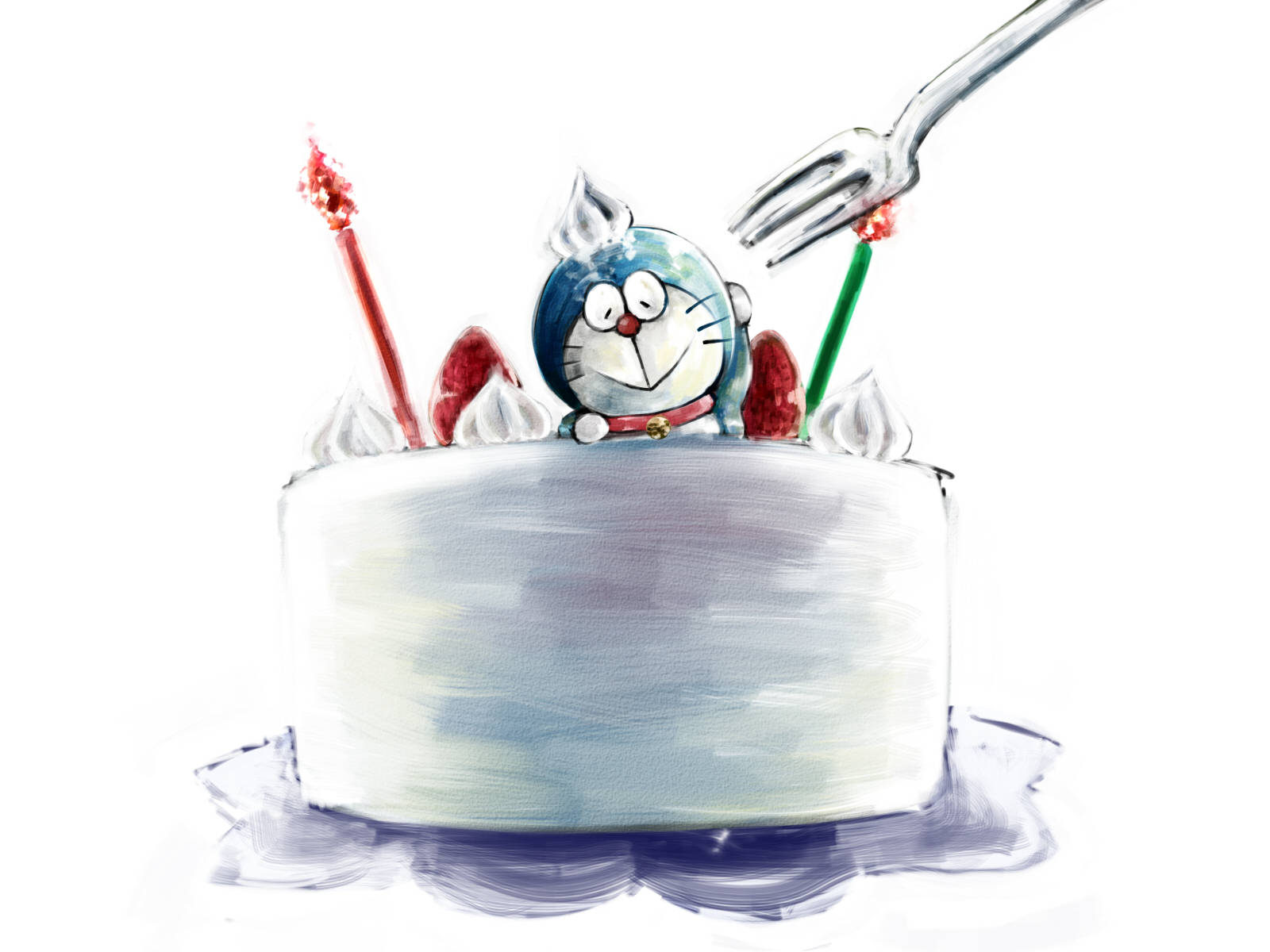 Cute Doraemon Toppers For Cake