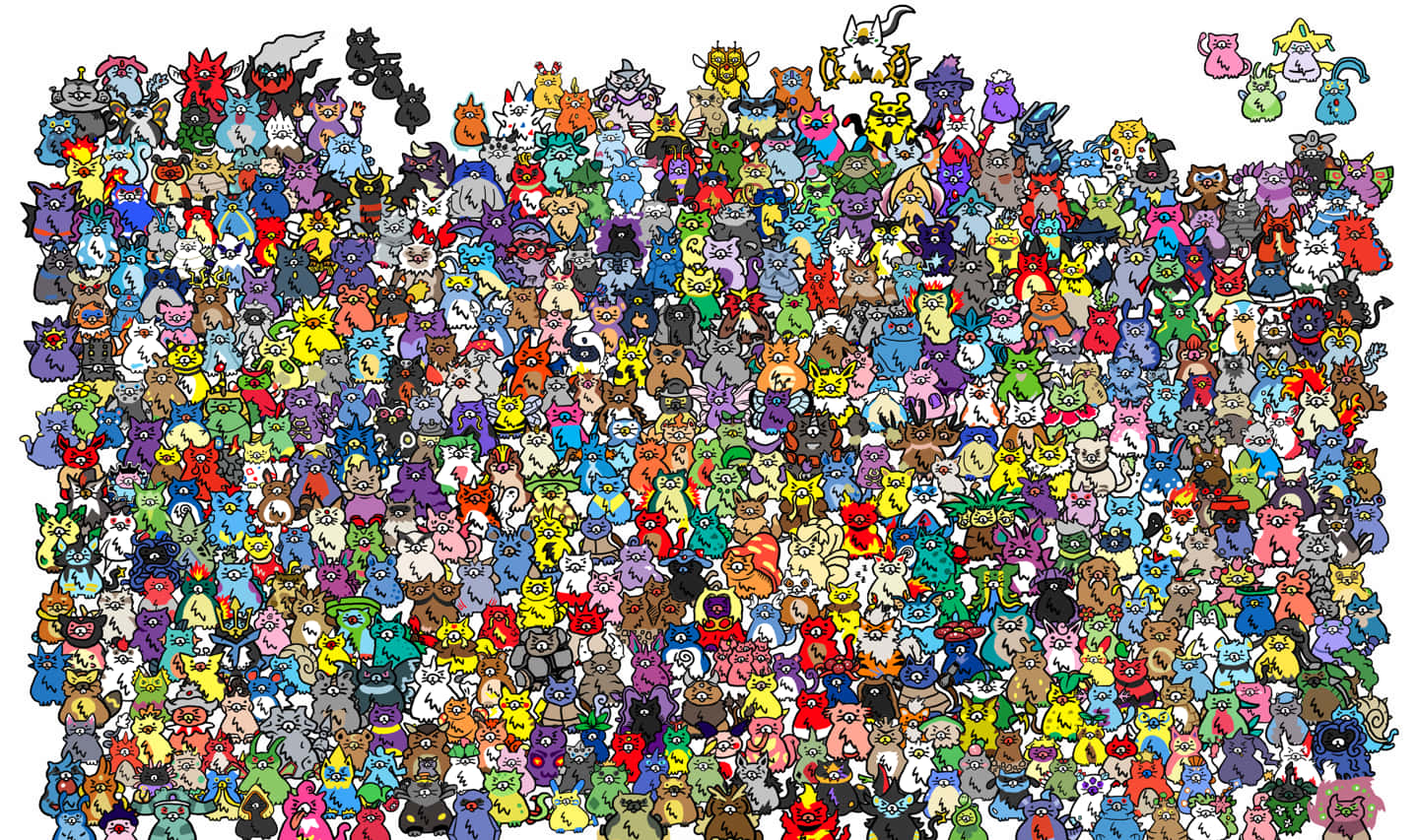 Cute Drawing Of Every Pokemon Wallpaper