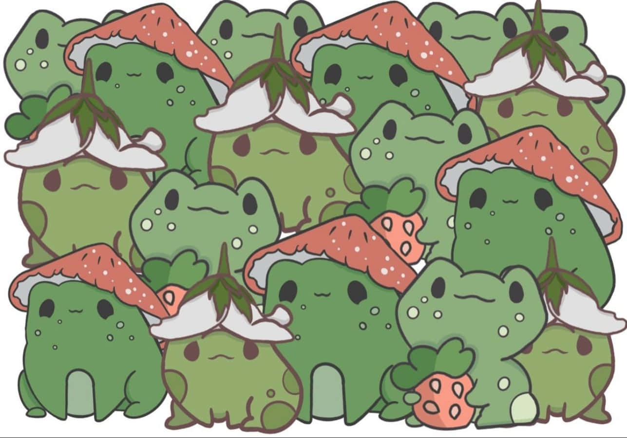 Cute Frogs Drawing Picture