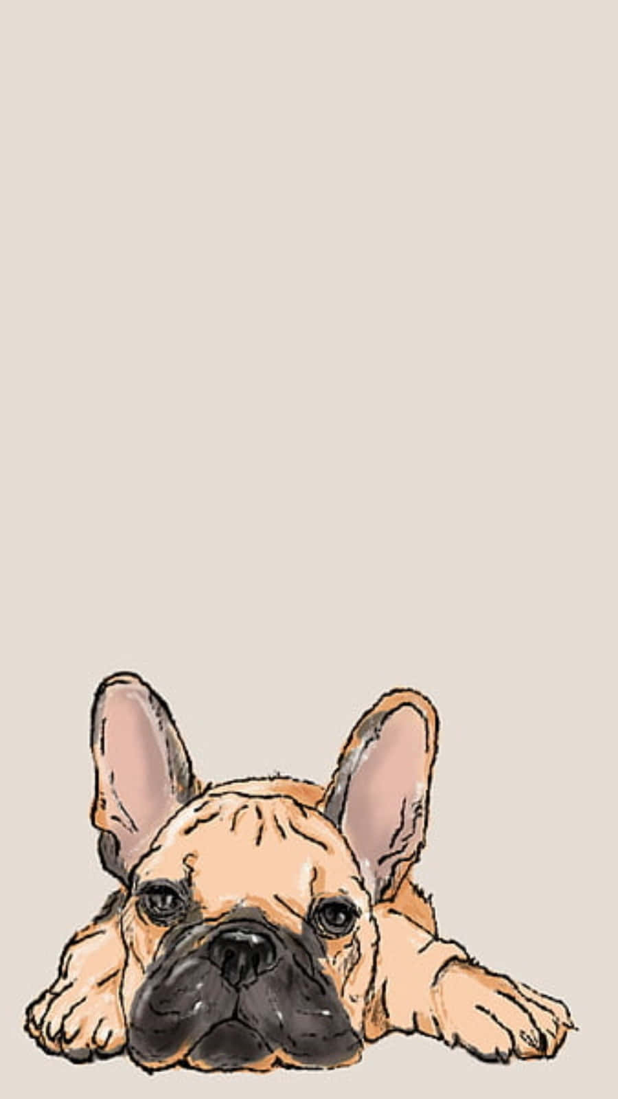 Cute Bully Puppy Drawing Picture