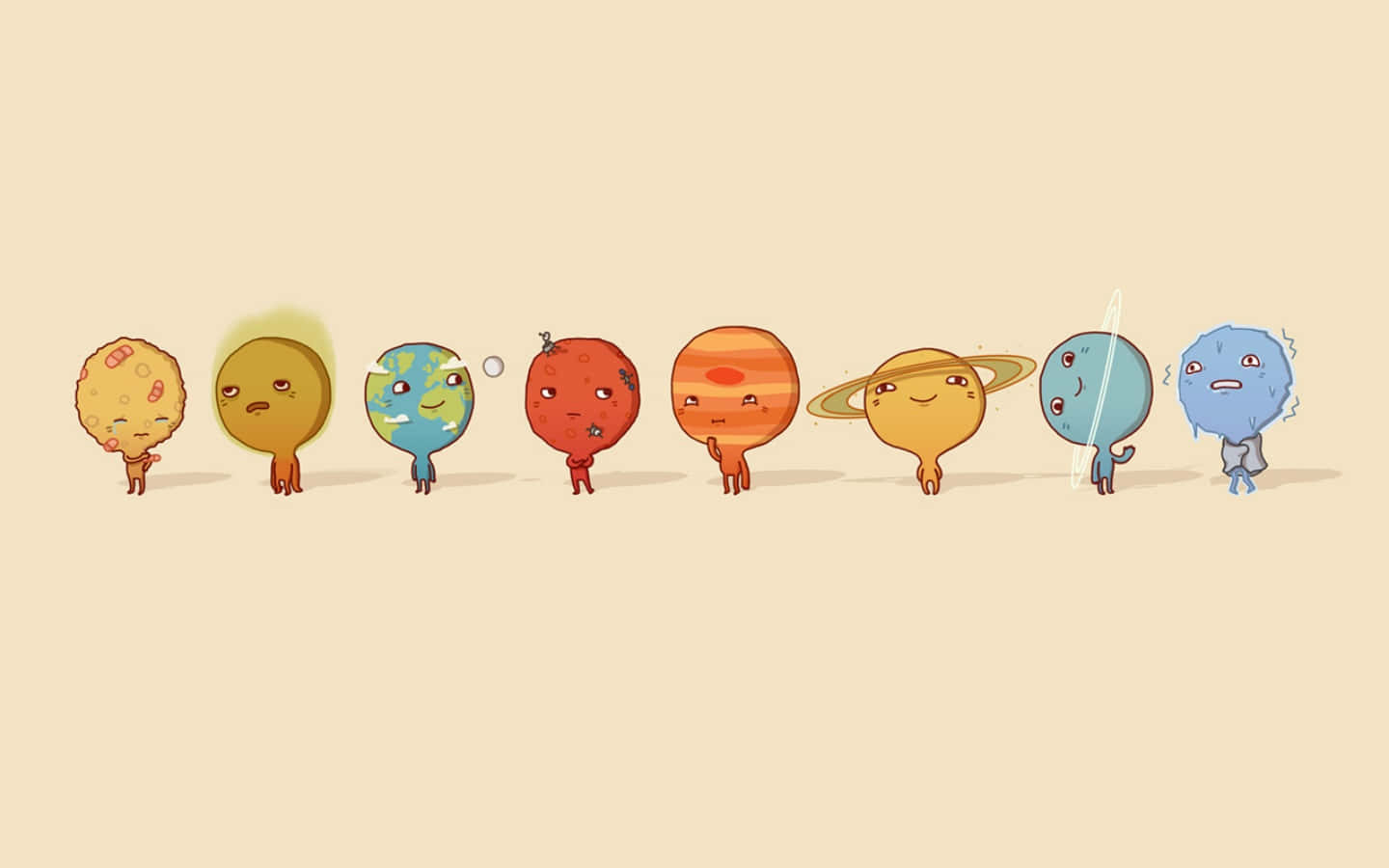 Cute Planets Drawing Picture