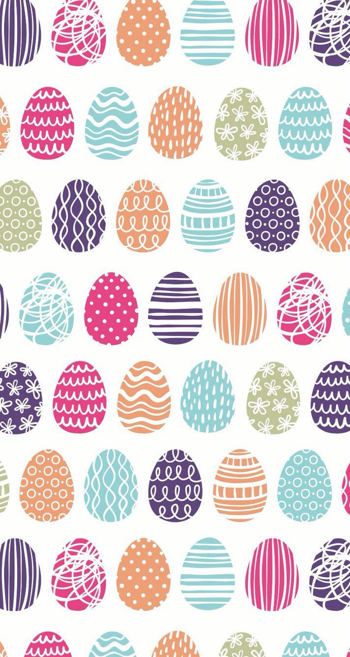 Cute Easter Eggs Portrait Wallpaper