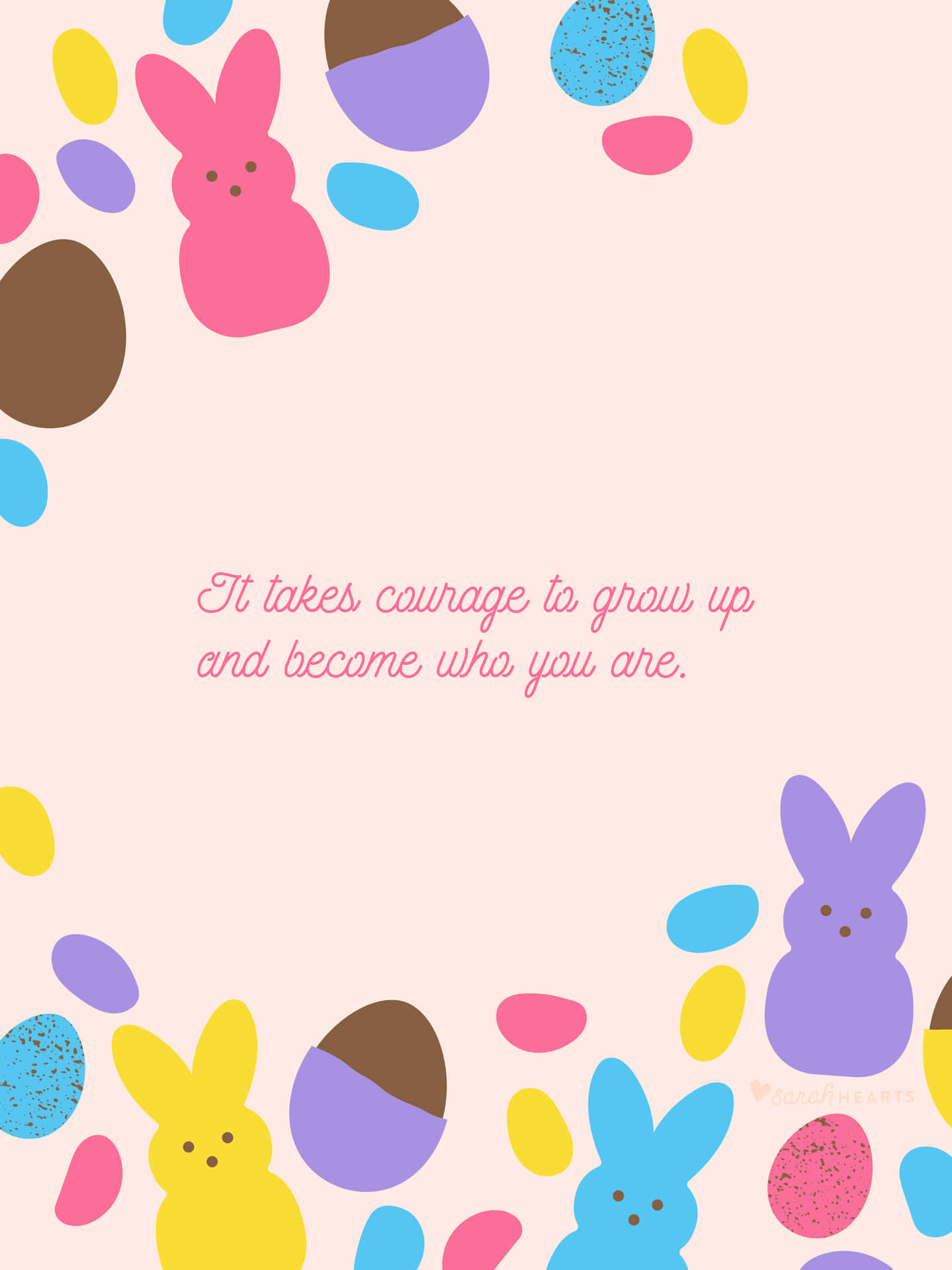 Cute Easter Iphone With A Quote Wallpaper