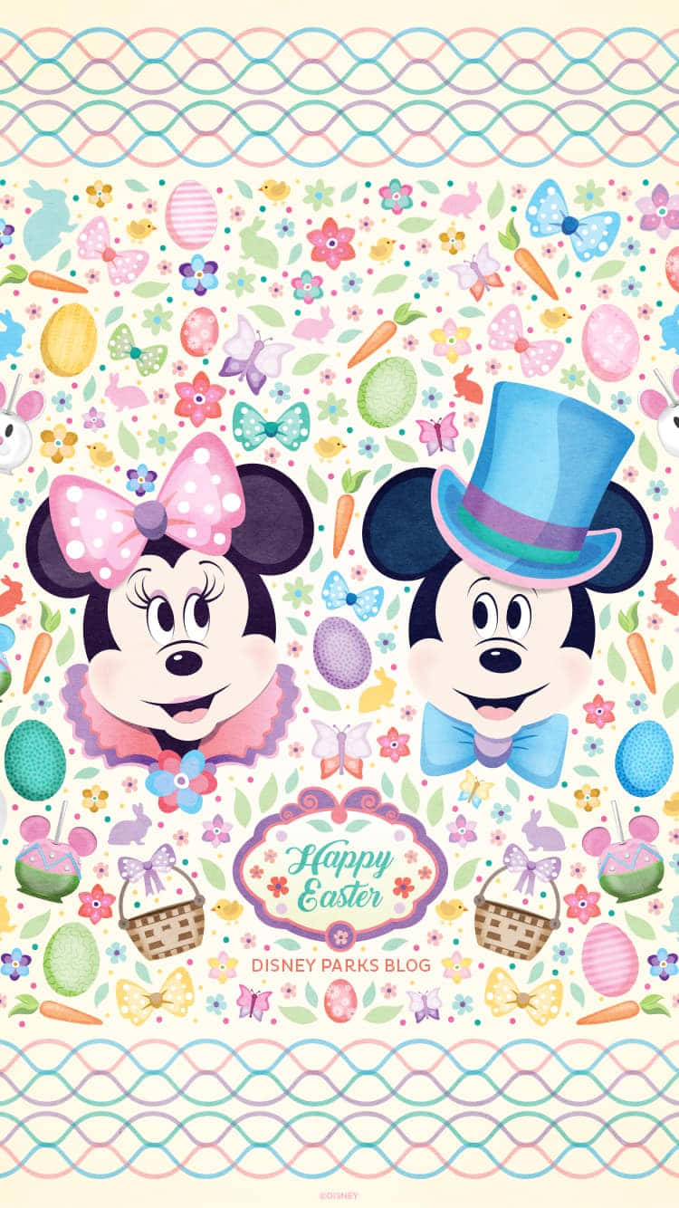 Cute Easter Iphone With Mickey Mouse Wallpaper
