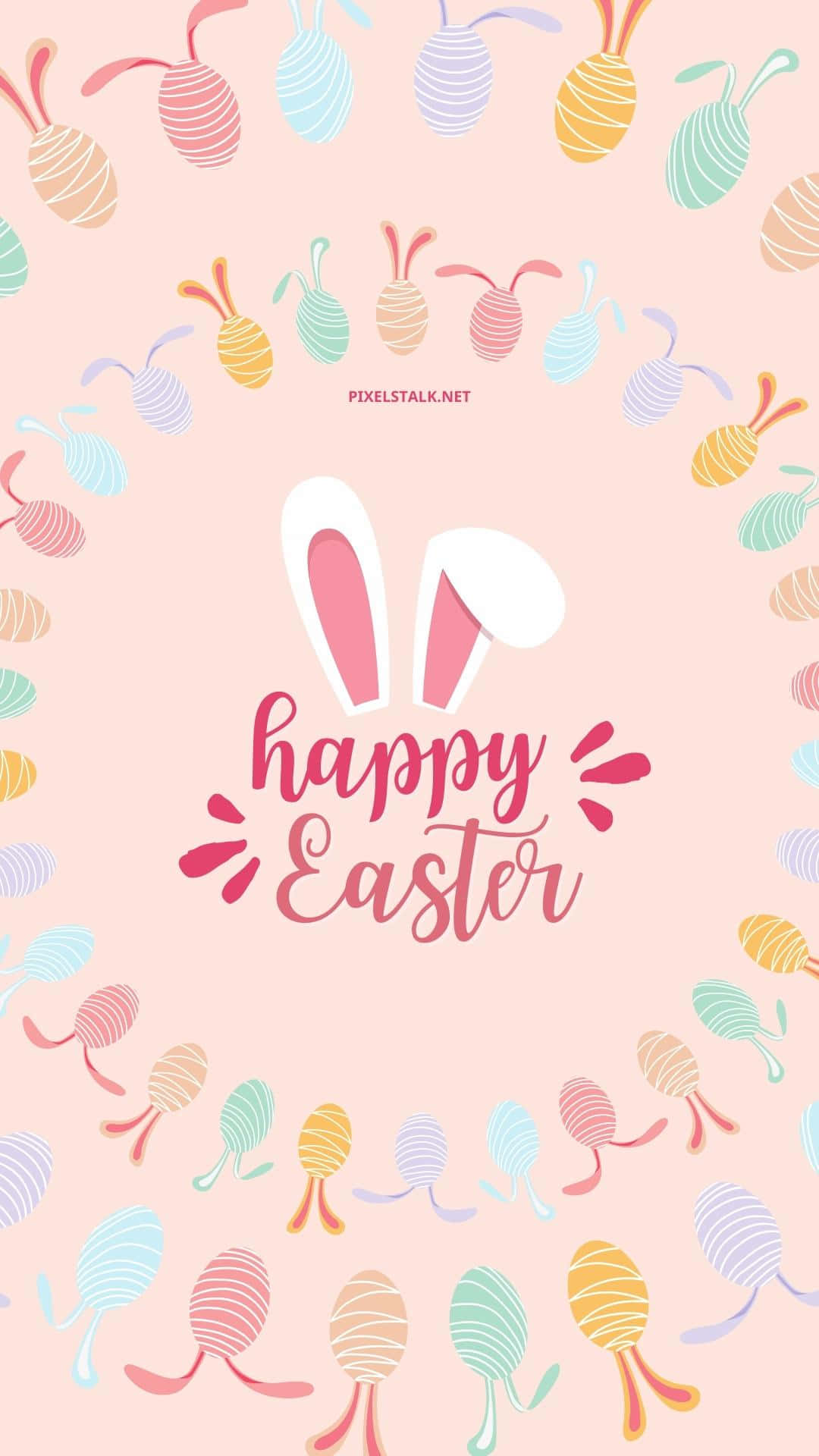 "Happy Easter! Celebrate with this cheerful Cute Easter iPhone wallpaper!" Wallpaper