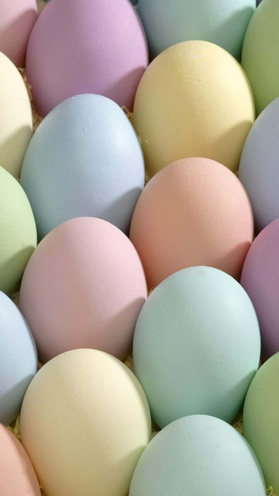 Lindoiphone De Pascua Con Huevos De Colores Del Arcoíris. Fondo de pantalla