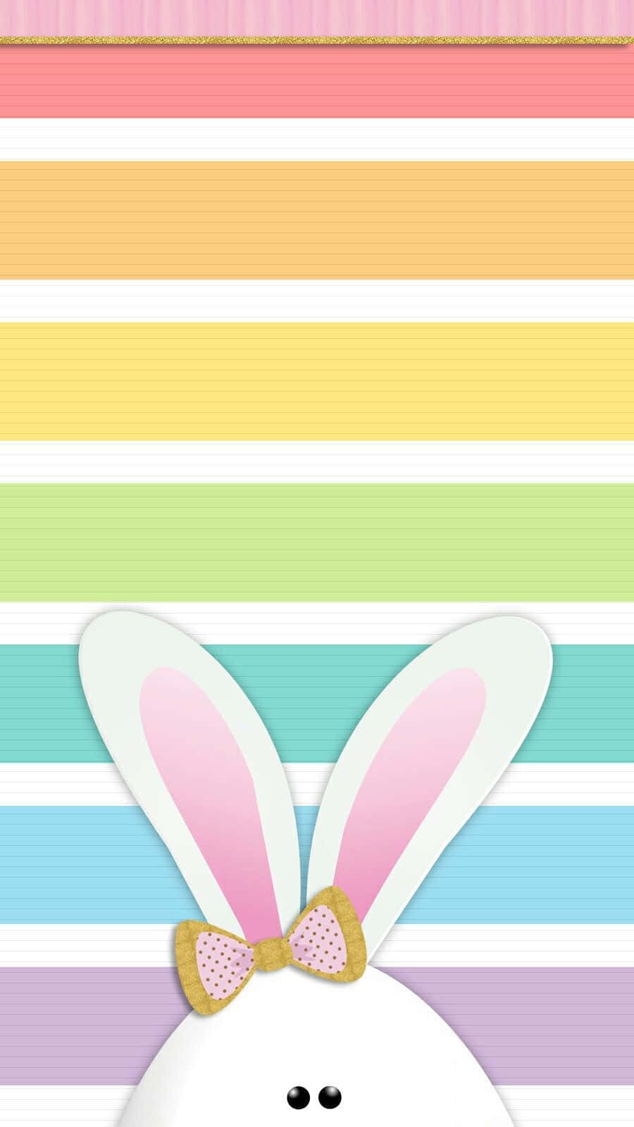 Cute Easter Iphone With A Rainbow Wallpaper