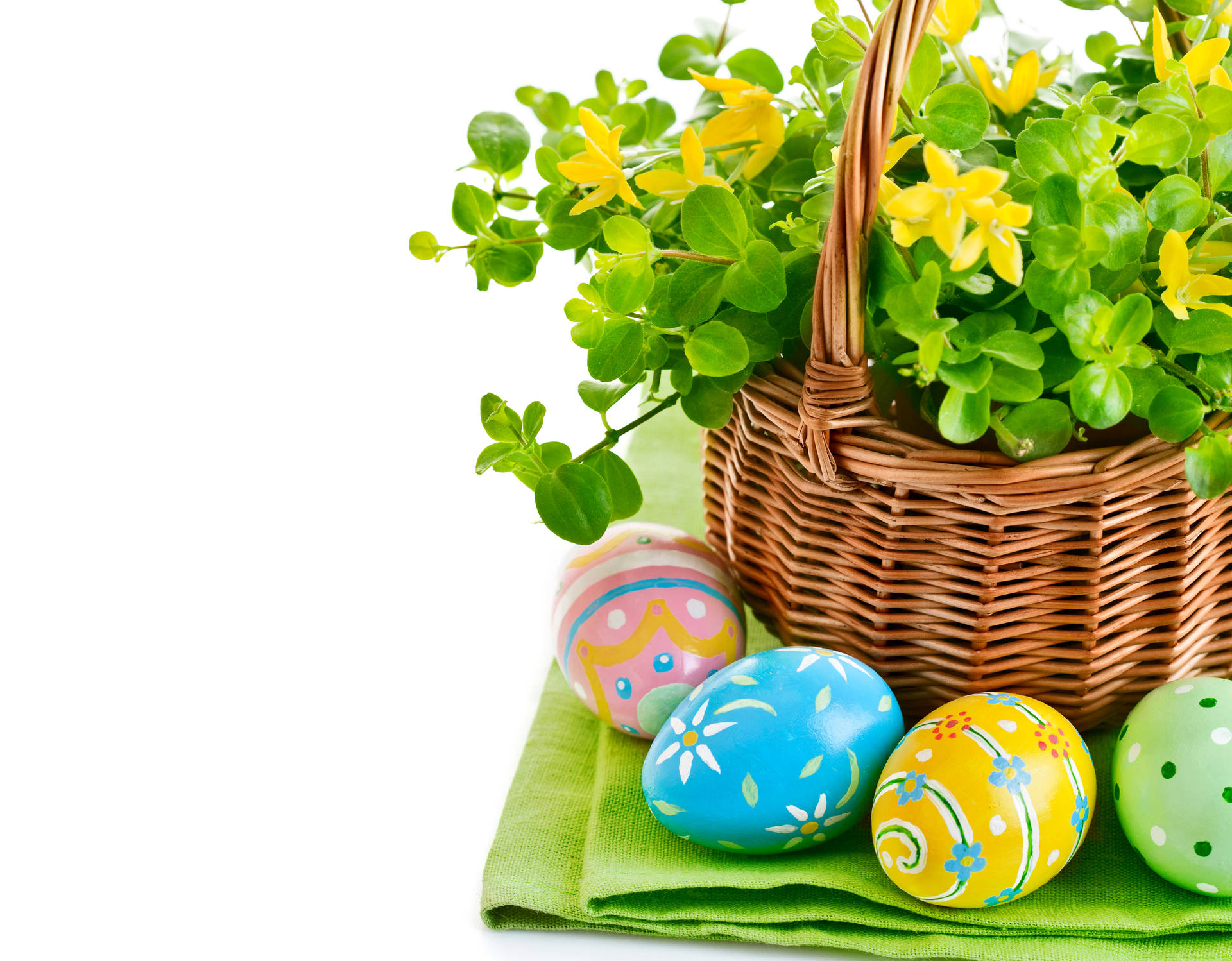 Cute Easter Table Decoration Wallpaper