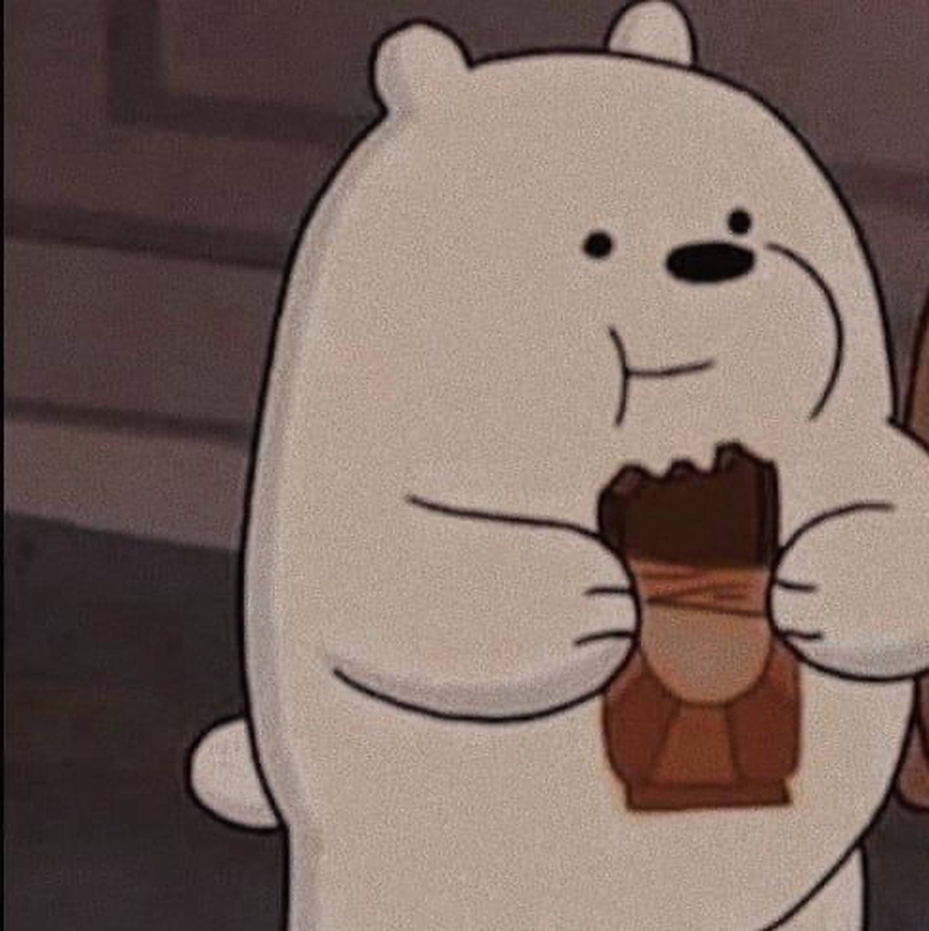 Cute Eating Ice Bear Profile Picture