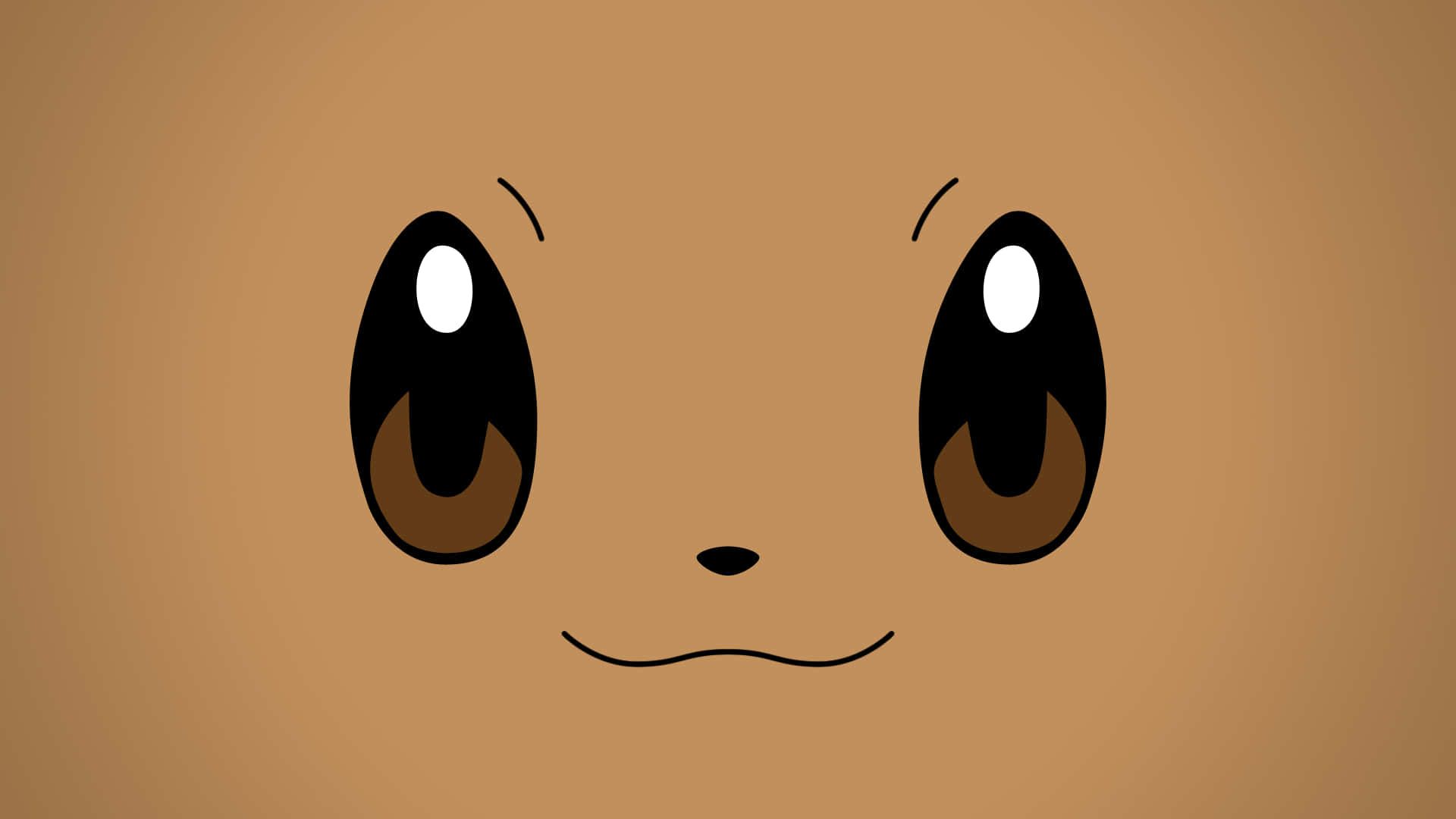 Lindaimagen De Eevee Pokemon Con Su Cara En Primer Plano. Fondo de pantalla