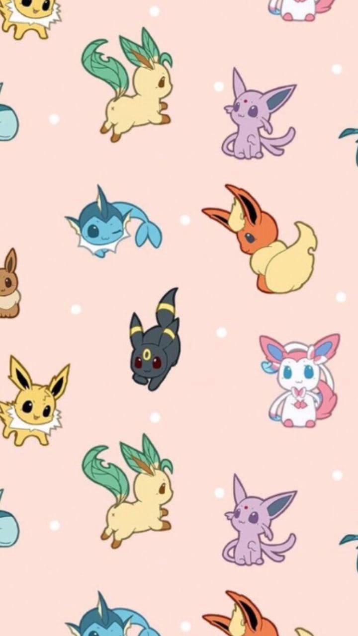 "take A Look At These Adorable Eeveelutions!" Wallpaper