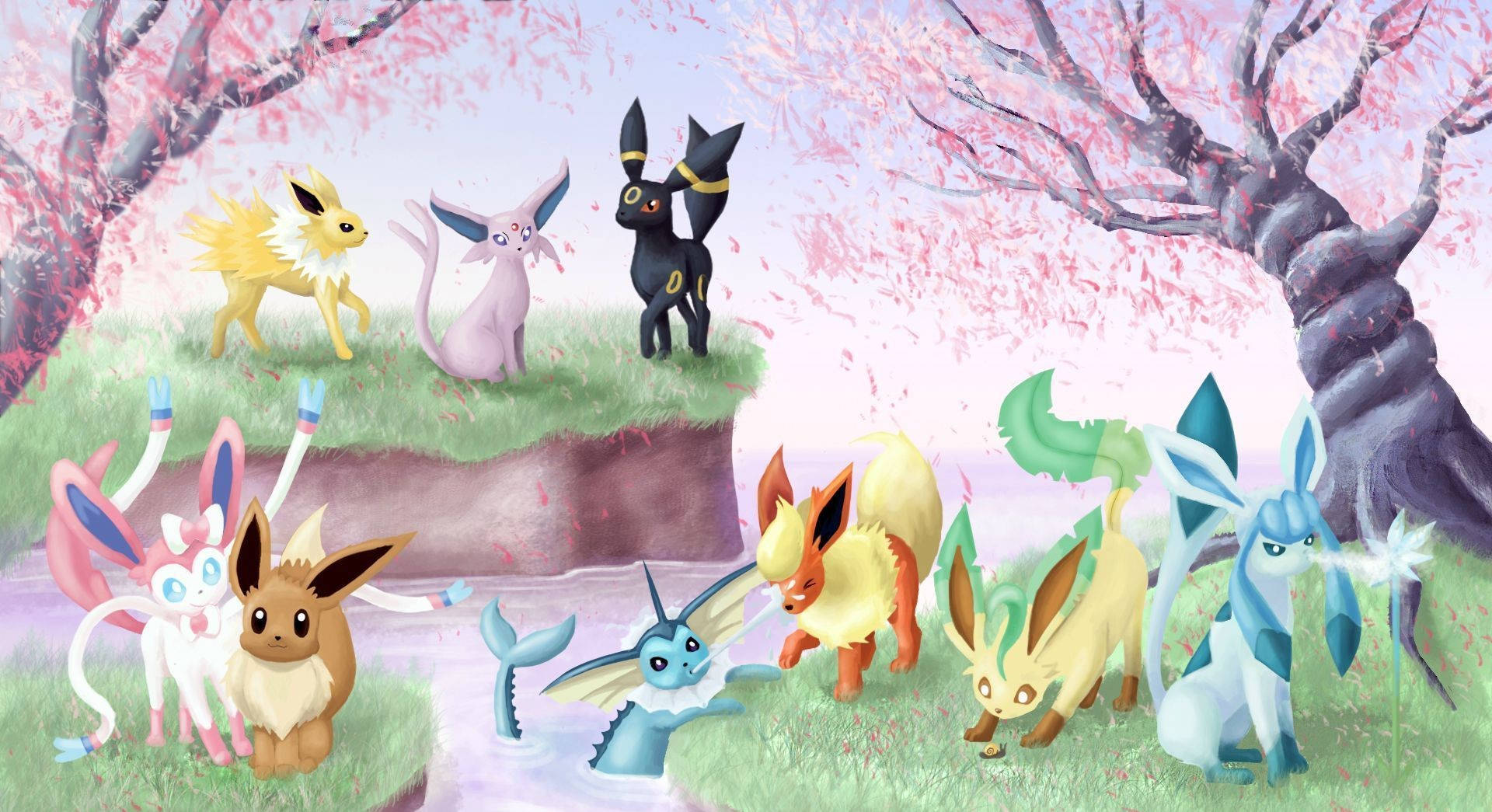 Pokemon Sakura - April Wallpaper