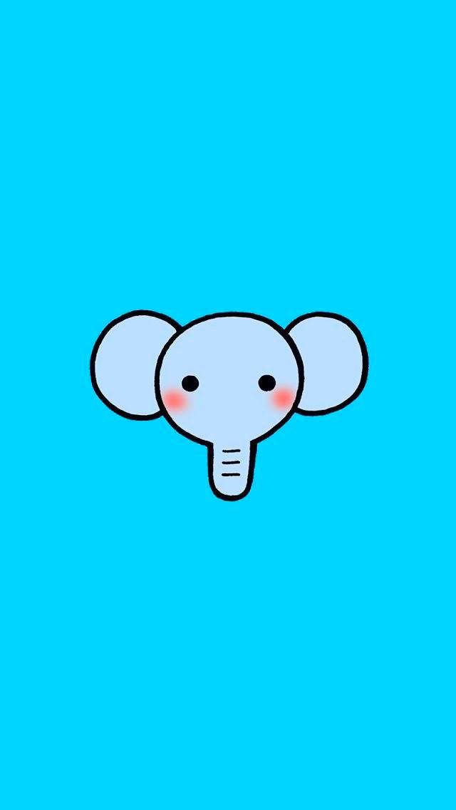 Cute Elephant Cartoon Animal