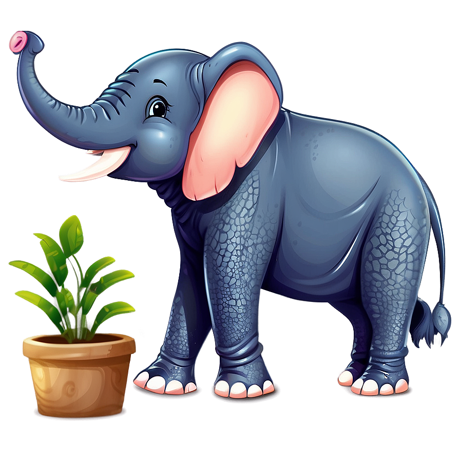 Cute Elephant Cartoon Png Vgg PNG