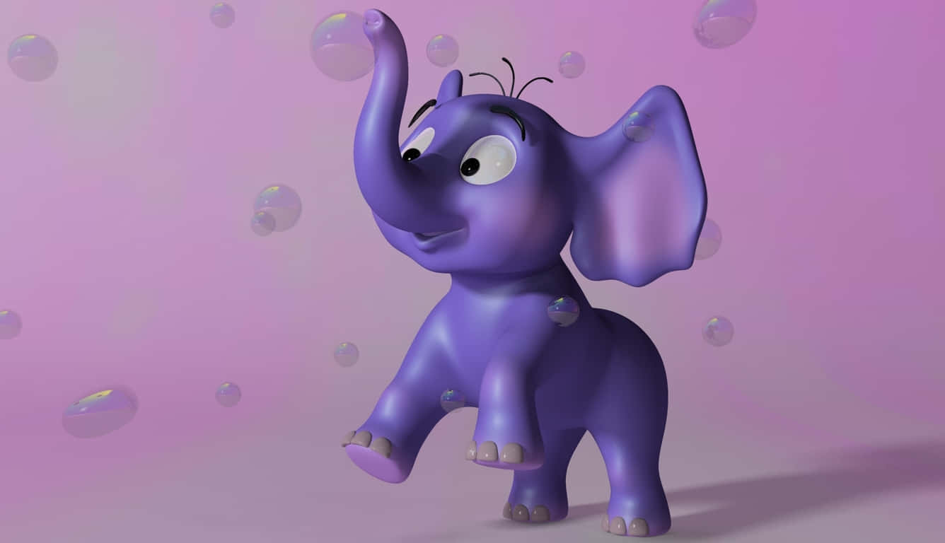 Cute Elephant Khan Kluay Animated Movie Wallpaper