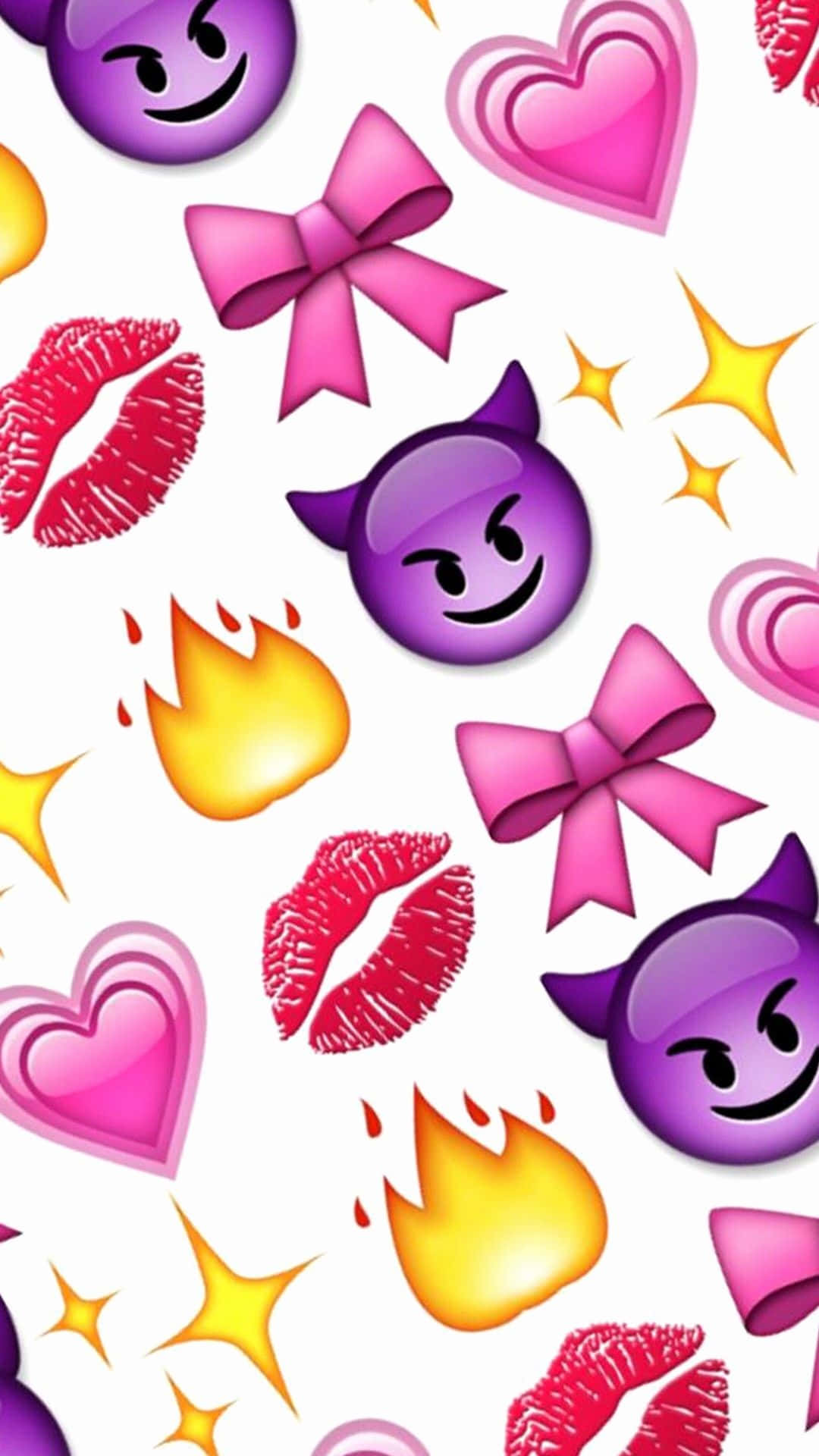 Inviaun Messaggio Speciale Al Tuo Amore Con Un Adorabile Emoji. Sfondo