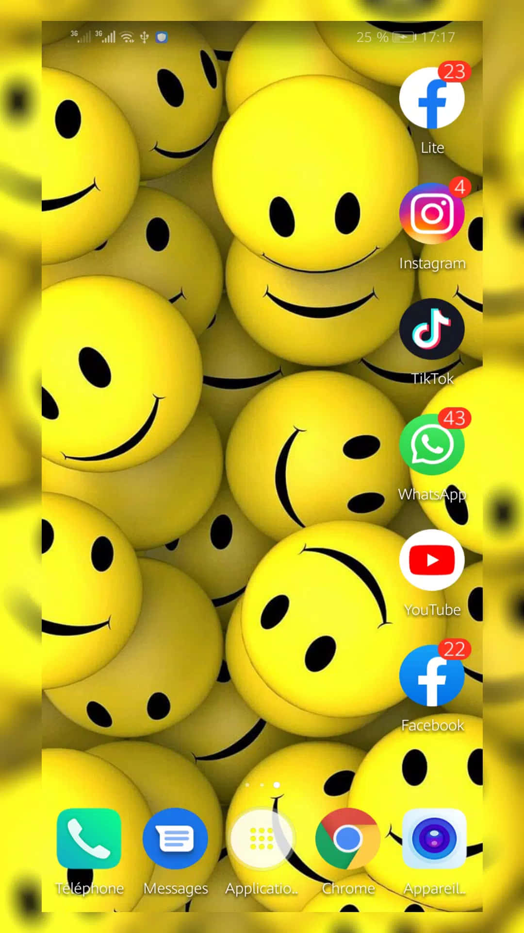 Visdin Kærlighed Med Søde Emoji'er. Wallpaper