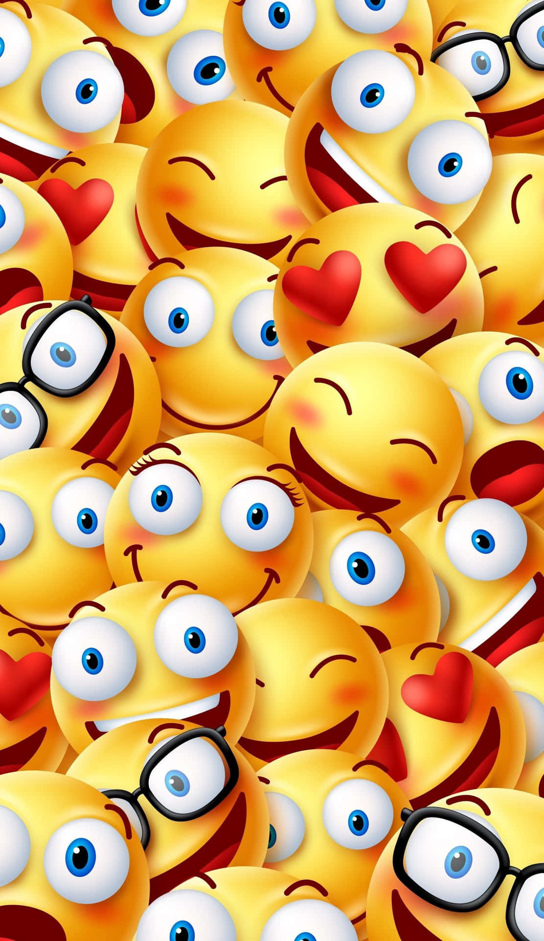 Sød Emoji 1500 X 2592 Wallpaper