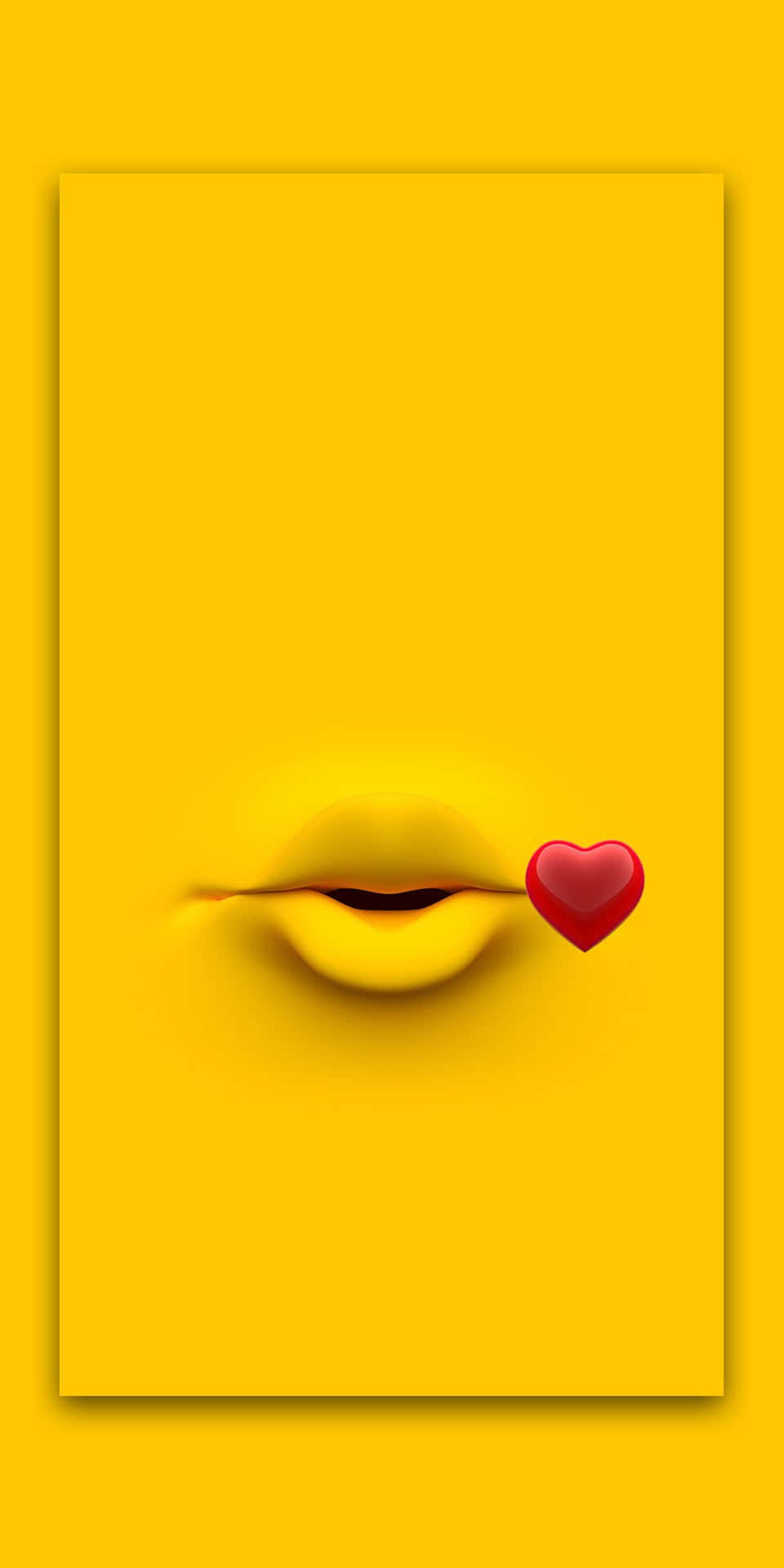 Sød Emoji 1080 X 2160 Wallpaper